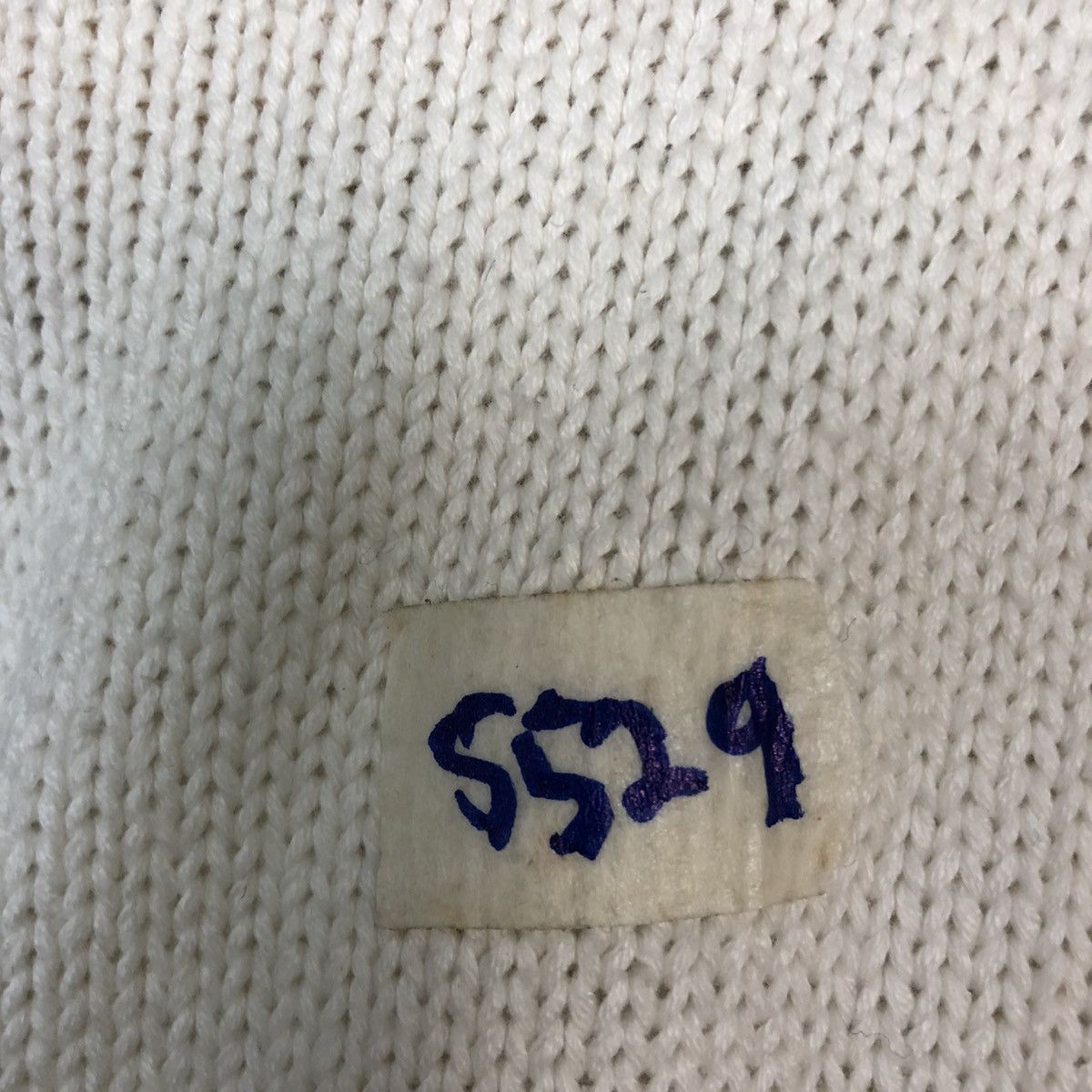 Vintage Rudy White Cardigan knitwear vintage plain #5529 Size US L / EU 52-54 / 3 - 10 Thumbnail
