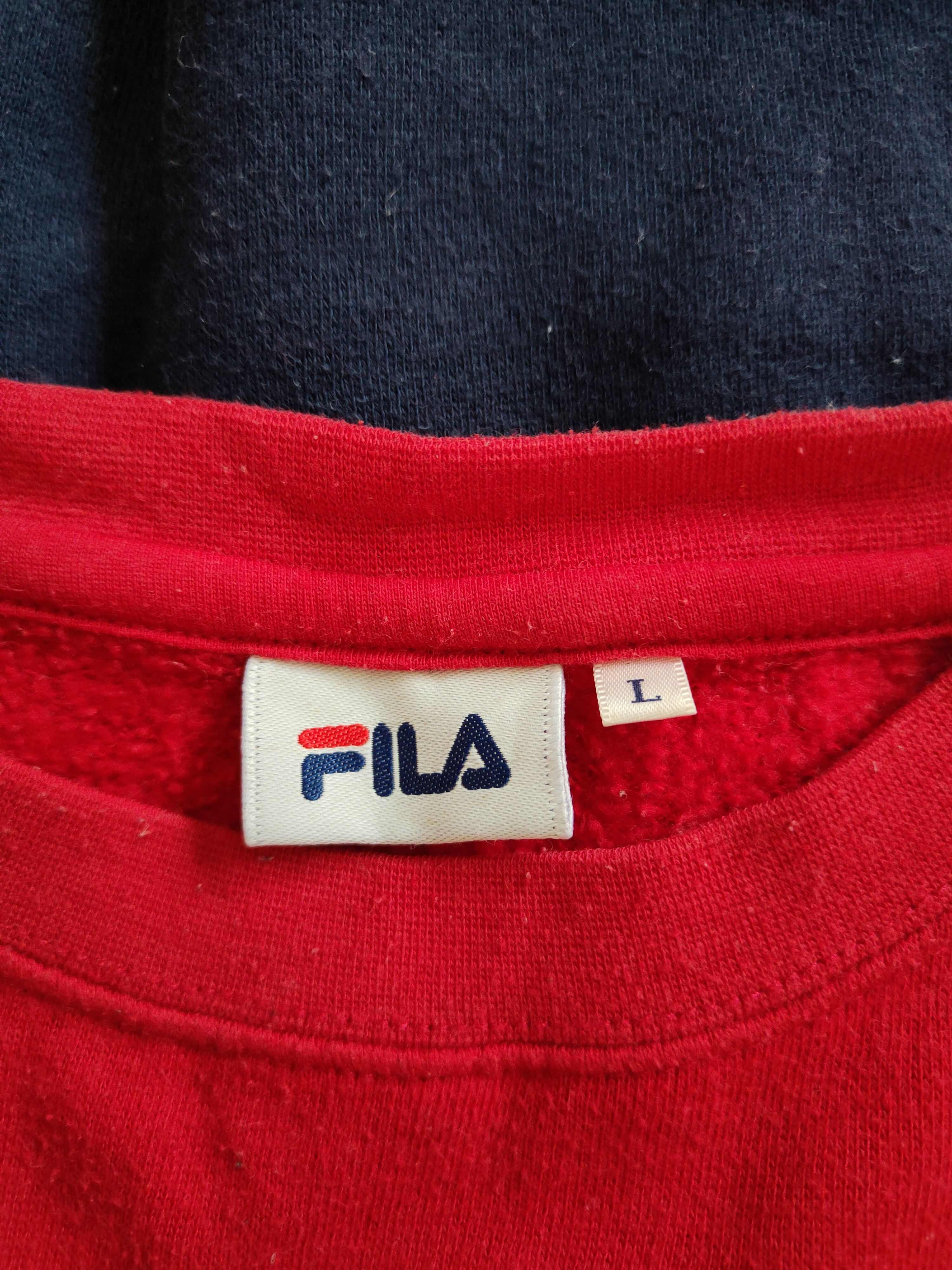 Fila Fila Red/Blue vintage Sweatshirt #5481 Size US L / EU 52-54 / 3 - 12 Thumbnail