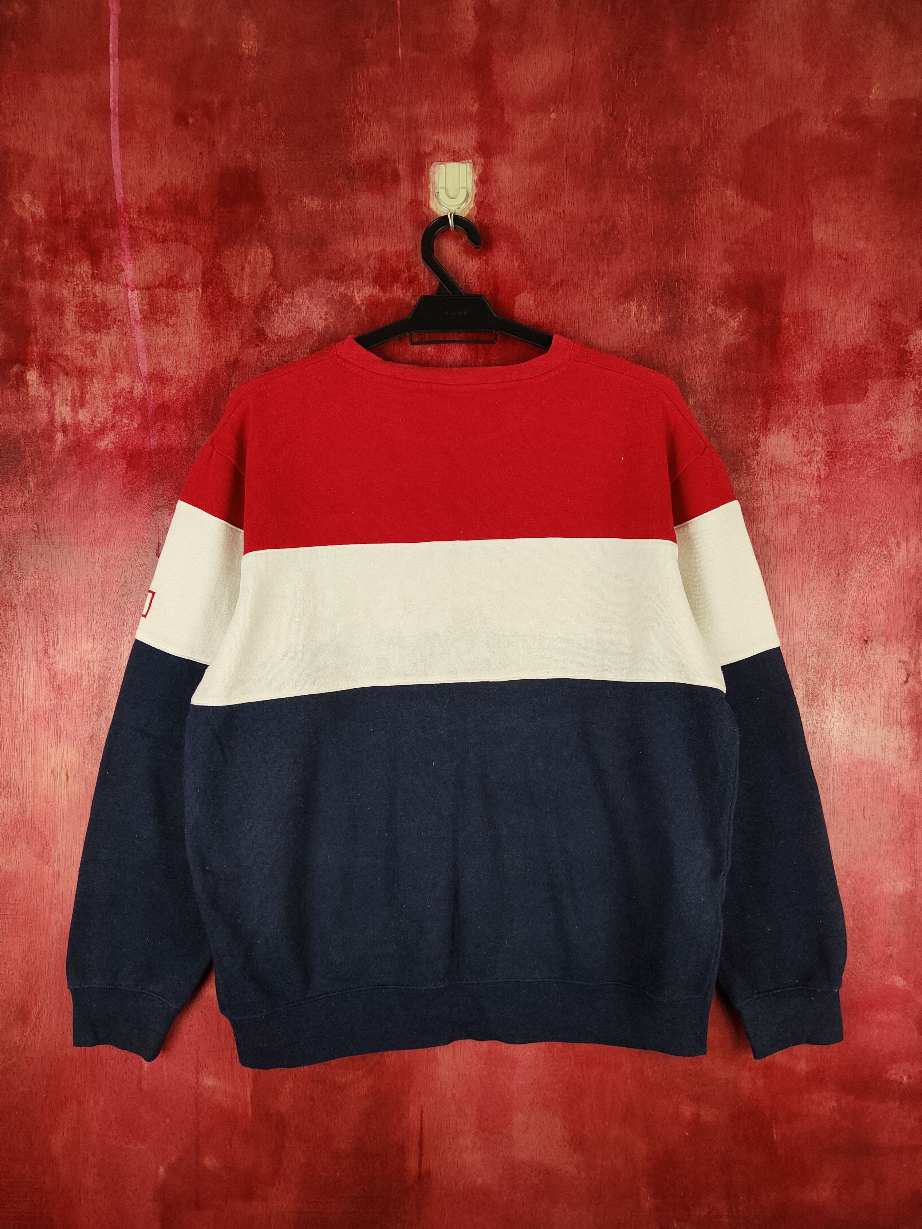 Fila Fila Red/Blue vintage Sweatshirt #5481 Size US L / EU 52-54 / 3 - 8 Thumbnail