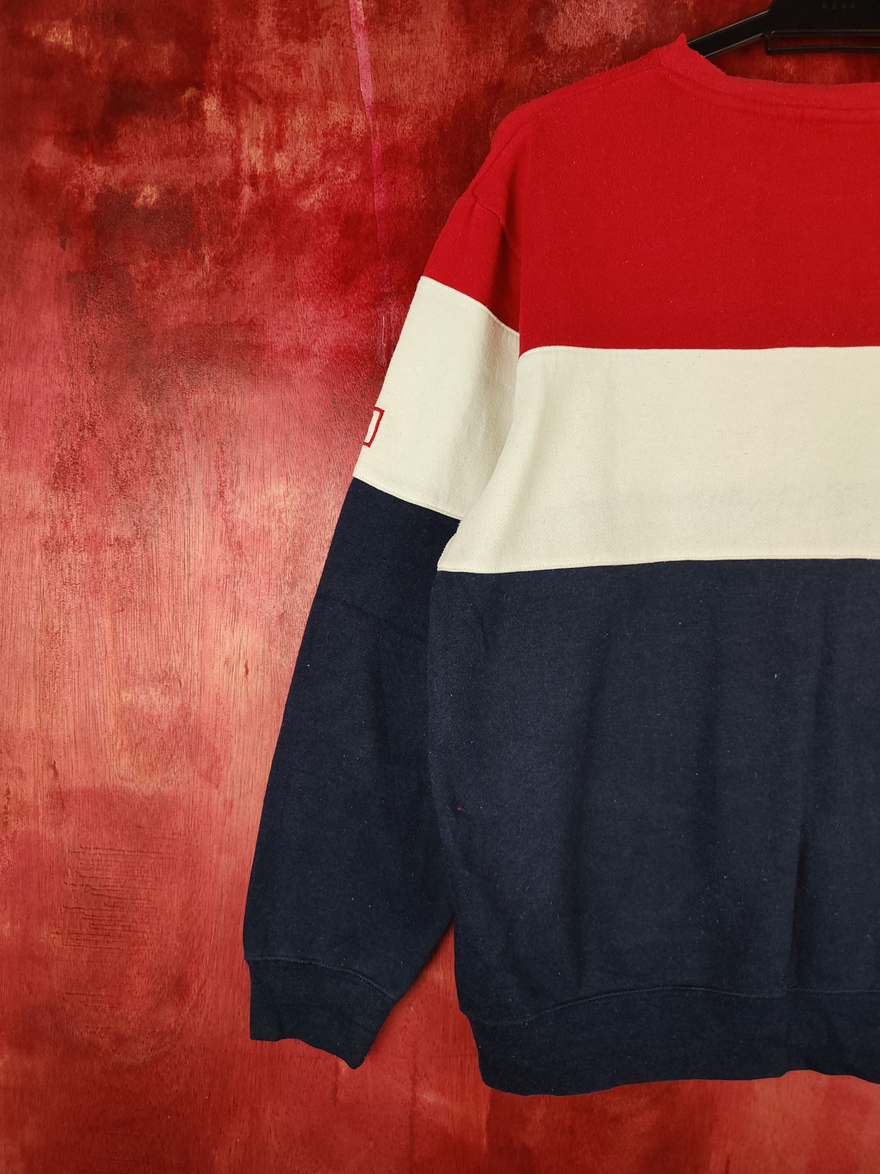 Fila Fila Red/Blue vintage Sweatshirt #5481 Size US L / EU 52-54 / 3 - 9 Thumbnail