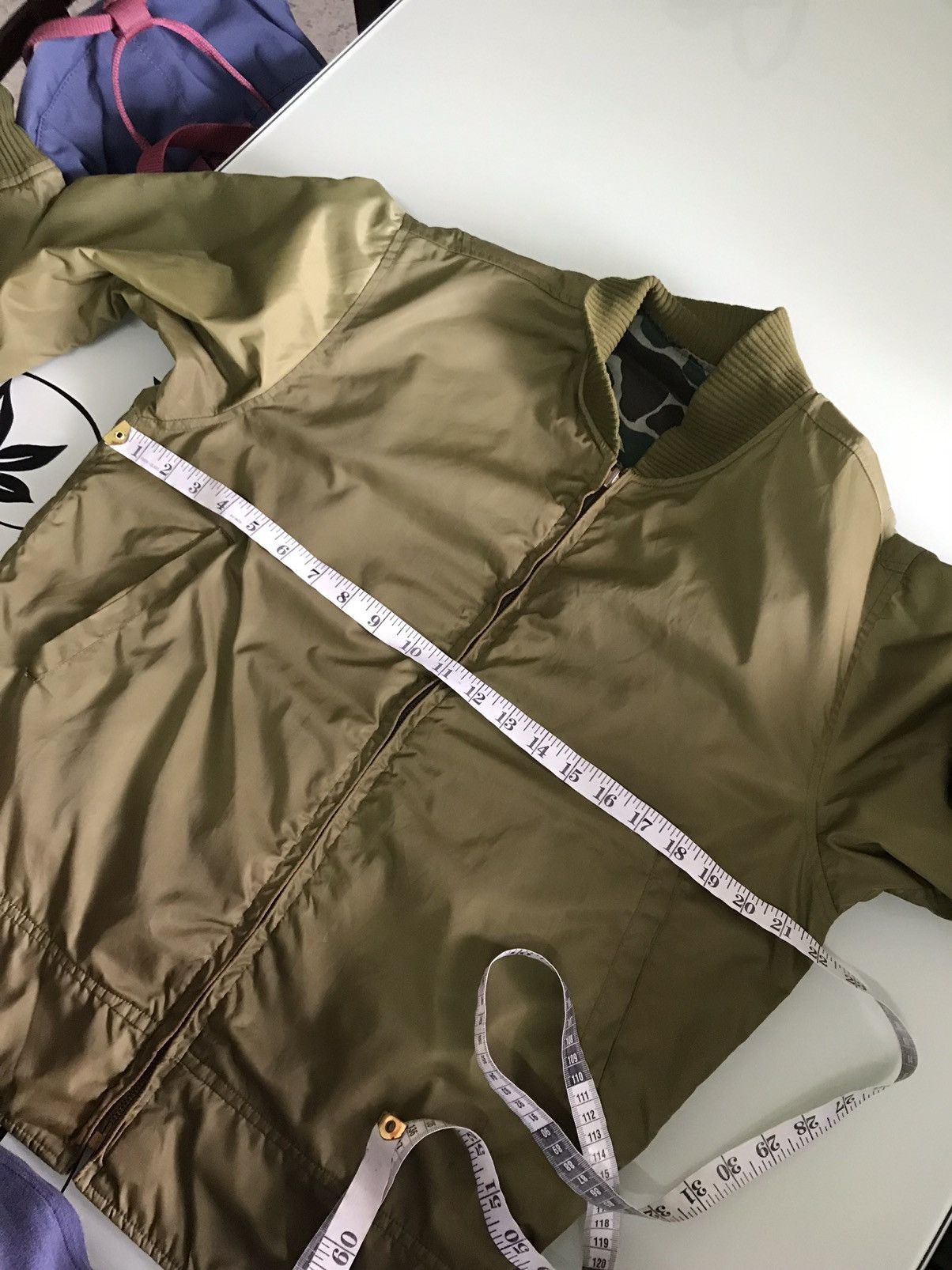 Vintage Vintage Unknown Army Reversible Bomber Jackets Size US L / EU 52-54 / 3 - 20 Thumbnail