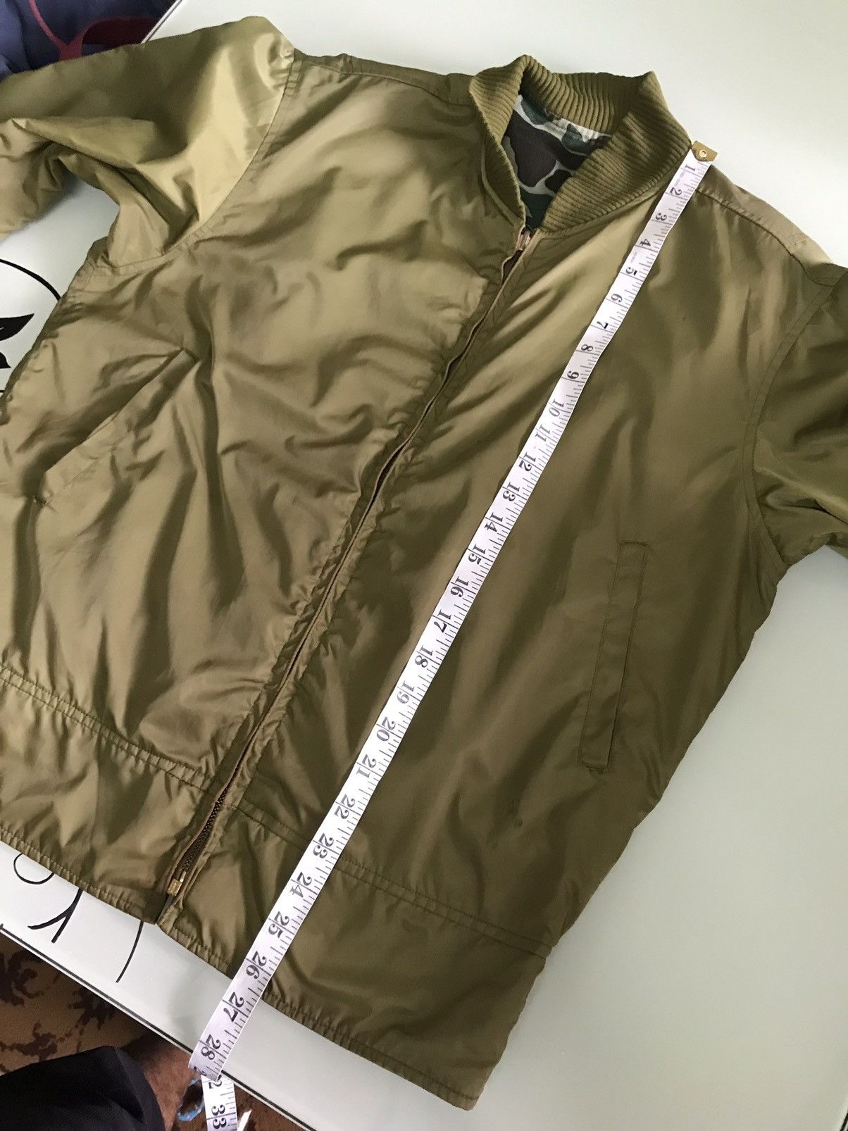 Vintage Vintage Unknown Army Reversible Bomber Jackets Size US L / EU 52-54 / 3 - 21 Thumbnail