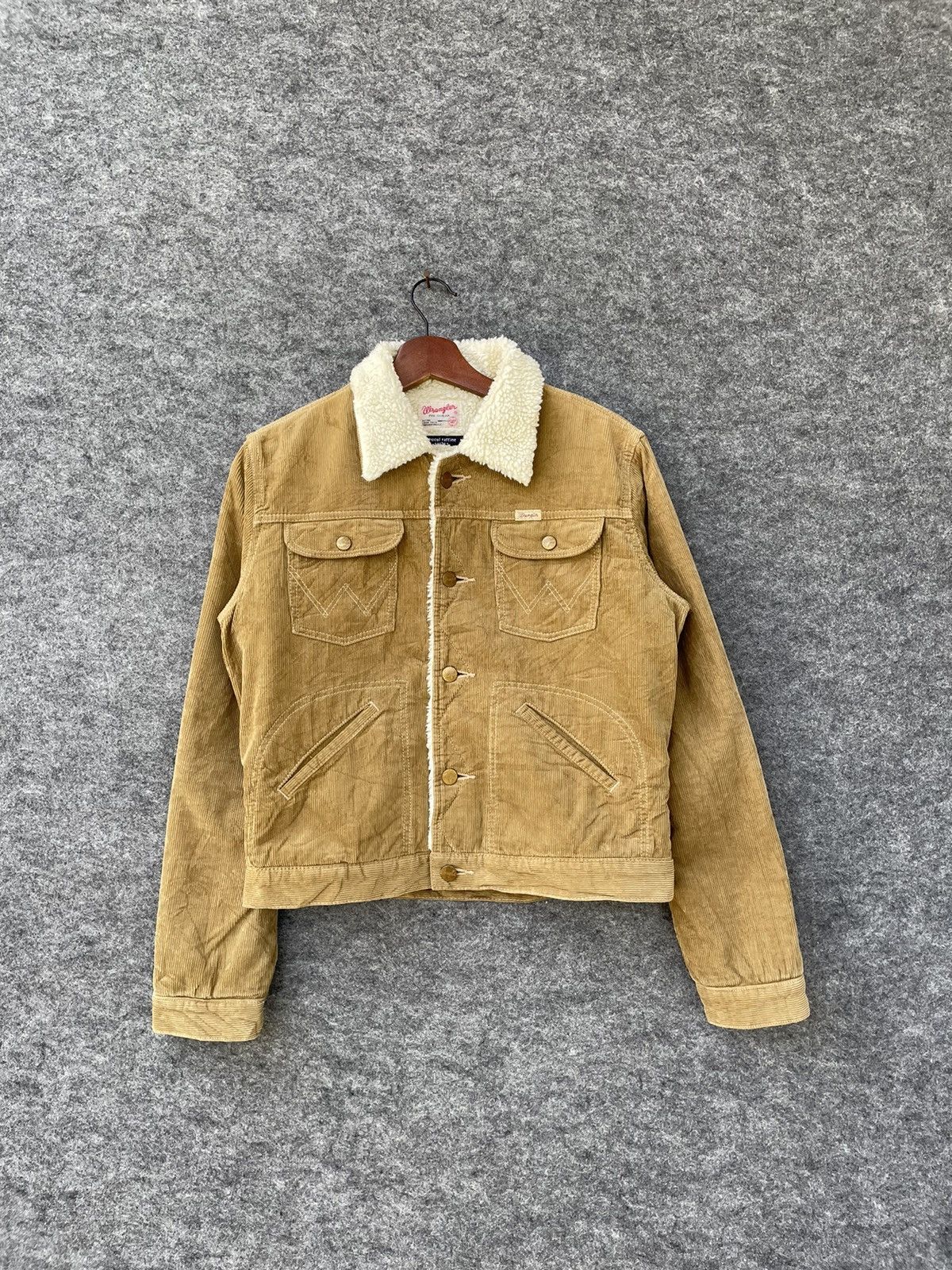 Japanese Brand × Wrangler WRANGLER x CHOCO RAFFINE SHEARLING CORDUROY JACKET Size US S / EU 44-46 / 1 - 1 Thumbnail