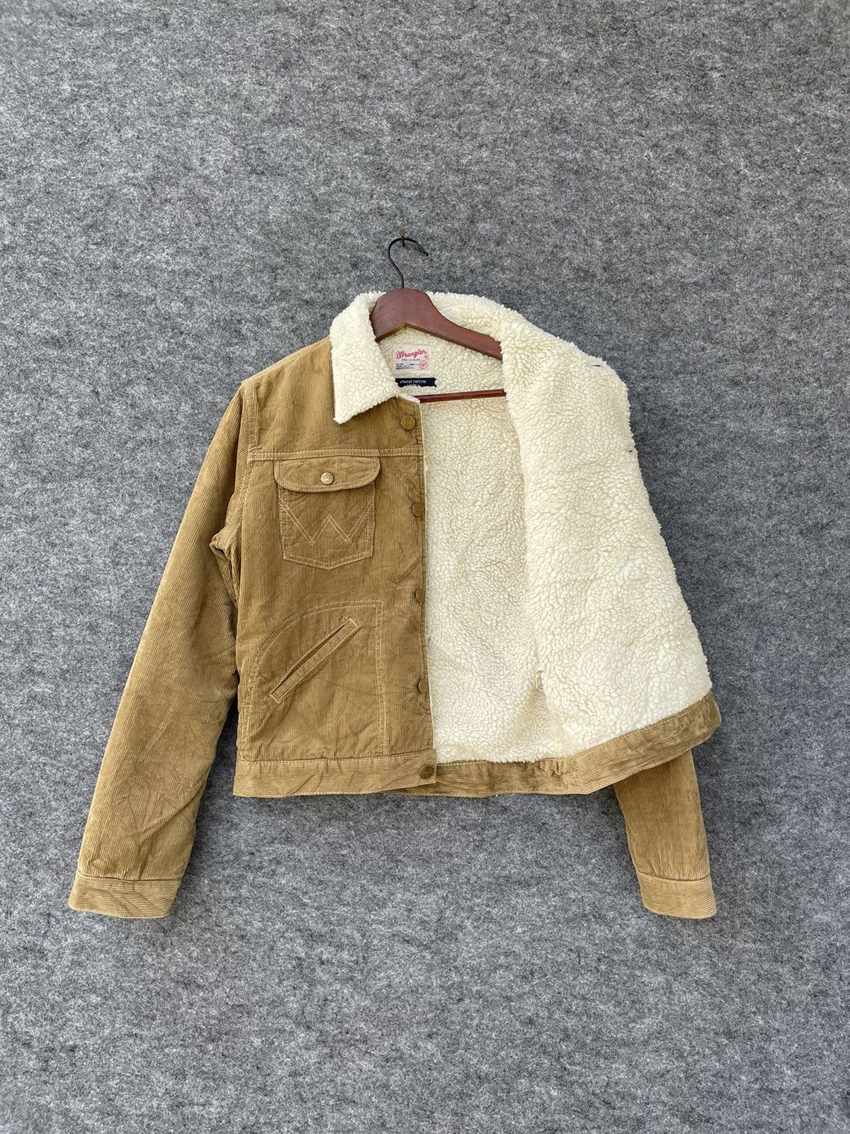 Japanese Brand × Wrangler WRANGLER x CHOCO RAFFINE SHEARLING CORDUROY JACKET Size US S / EU 44-46 / 1 - 5 Thumbnail