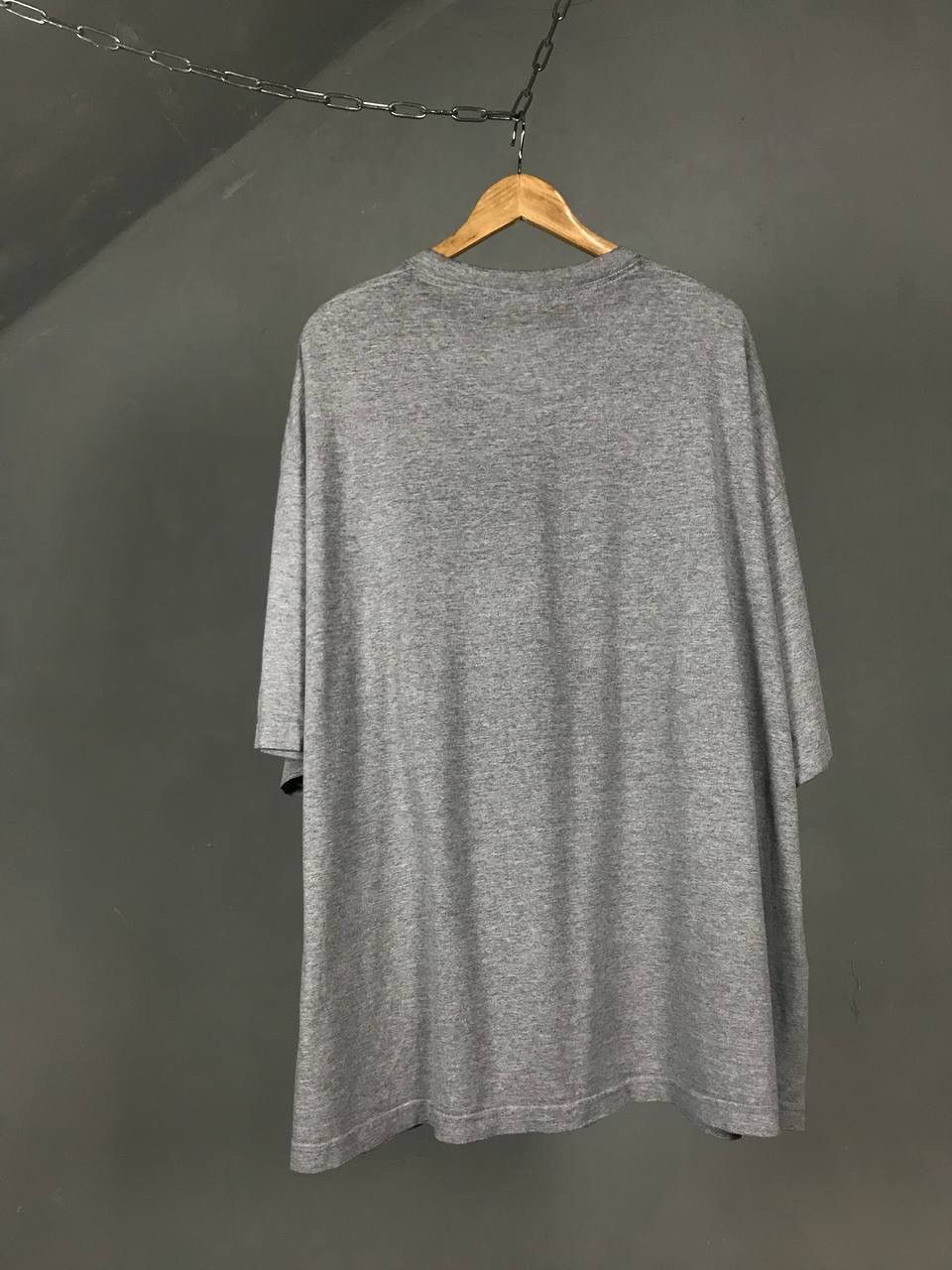 Nike × Vintage Nike swoosh streetwear vintage gray tee Size US XXL / EU 58 / 5 - 5 Thumbnail