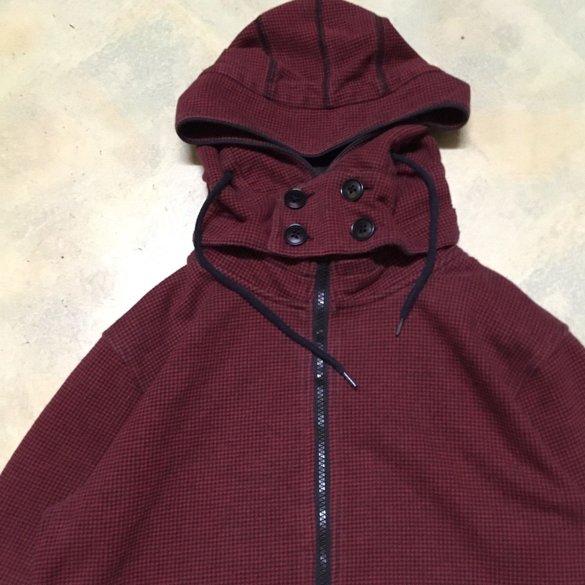 Japanese Brand × Michel Klein Michel Klein Homme Paris Red Hoody Sweater Size US M / EU 48-50 / 2 - 4 Thumbnail