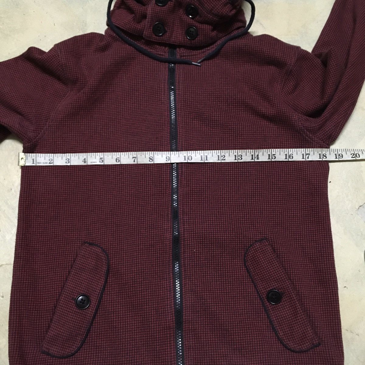 Japanese Brand × Michel Klein Michel Klein Homme Paris Red Hoody Sweater Size US M / EU 48-50 / 2 - 8 Thumbnail