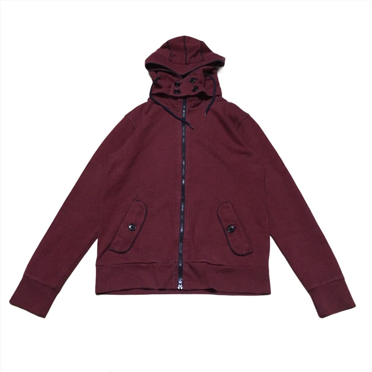 Japanese Brand × Michel Klein Michel Klein Homme Paris Red Hoody Sweater Size US M / EU 48-50 / 2 - 1 Thumbnail
