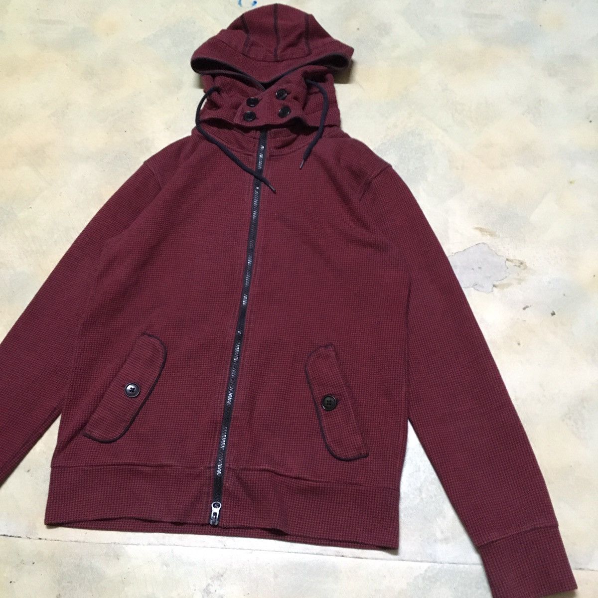 Japanese Brand × Michel Klein Michel Klein Homme Paris Red Hoody Sweater Size US M / EU 48-50 / 2 - 3 Thumbnail