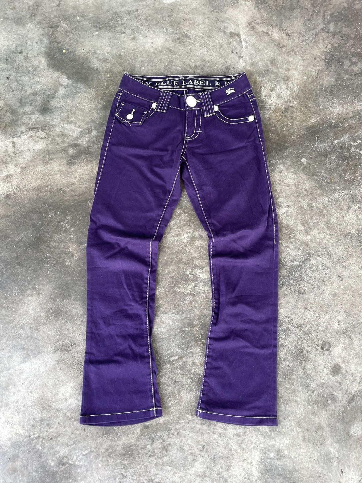 Burberry Blue Label Purple Denim