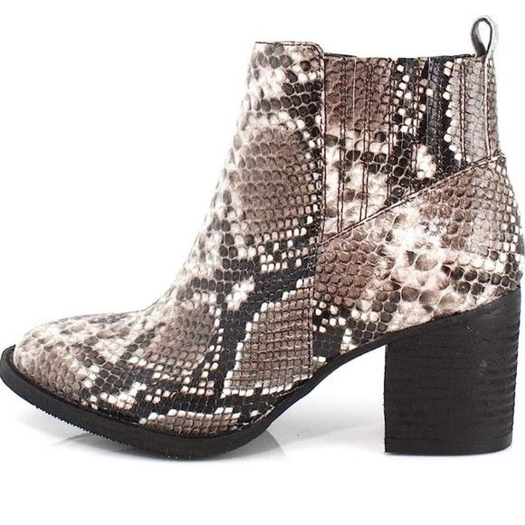 Blondo Noa Brown Snake Waterproof Ankle Boot Outdoor Travel Size US 9 / IT 39 - 3 Thumbnail