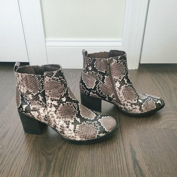 Blondo Noa Brown Snake Waterproof Ankle Boot Outdoor Travel Size US 9 / IT 39 - 7 Thumbnail