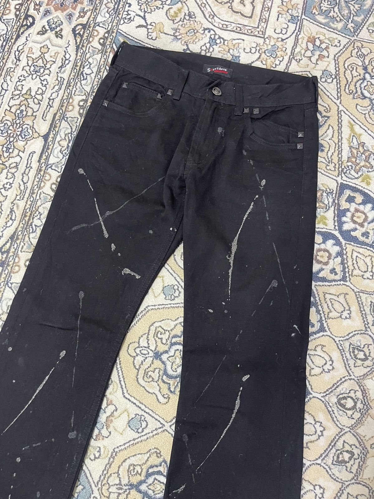 Japanese Brand Nice❗️Sorridere Spalsh Paint Bootcut Jeans Like Amiri Size 30" / US 8 / IT 44 - 10 Thumbnail