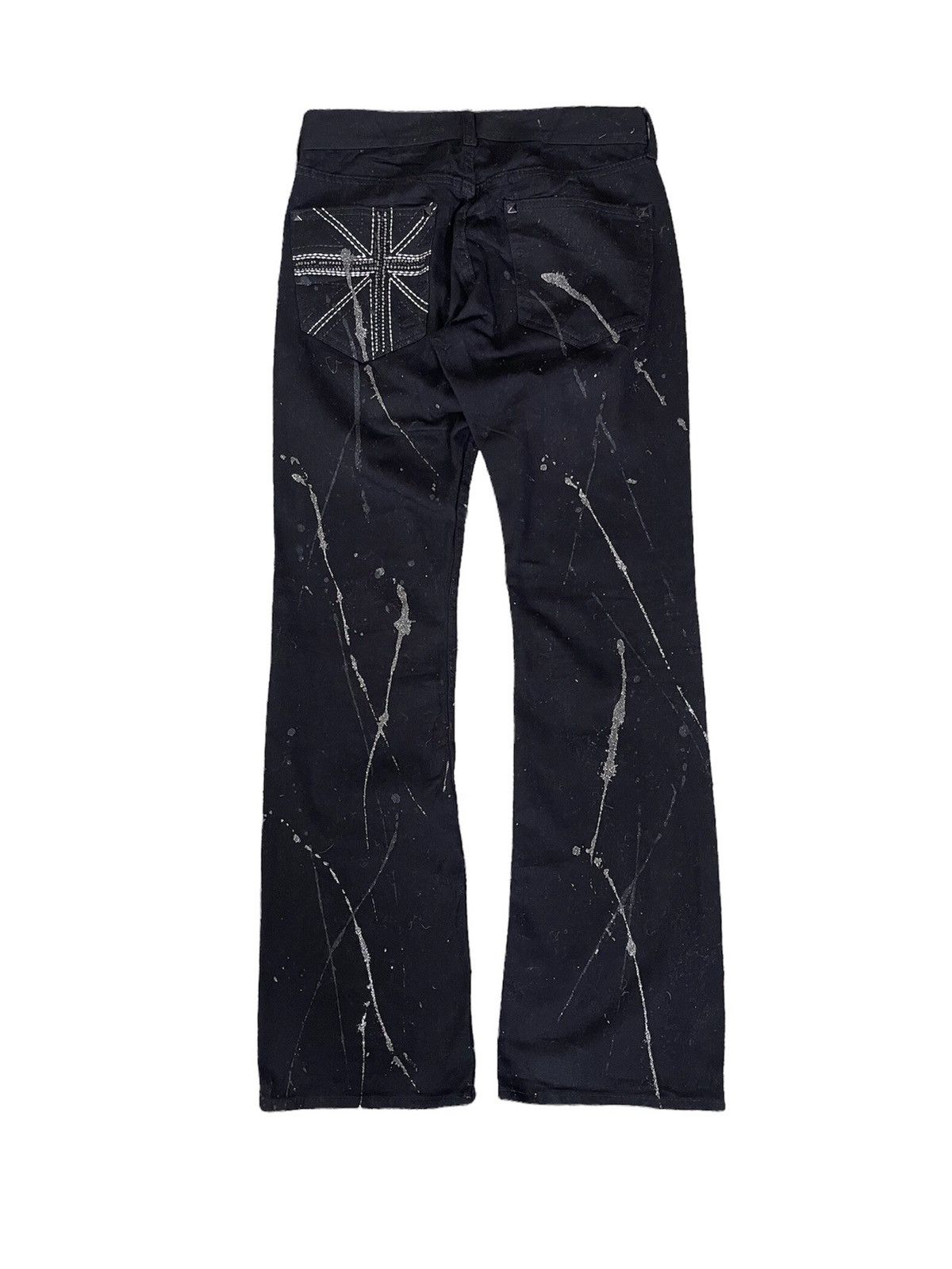 Japanese Brand Nice❗️Sorridere Spalsh Paint Bootcut Jeans Like Amiri Size 30" / US 8 / IT 44 - 2 Thumbnail