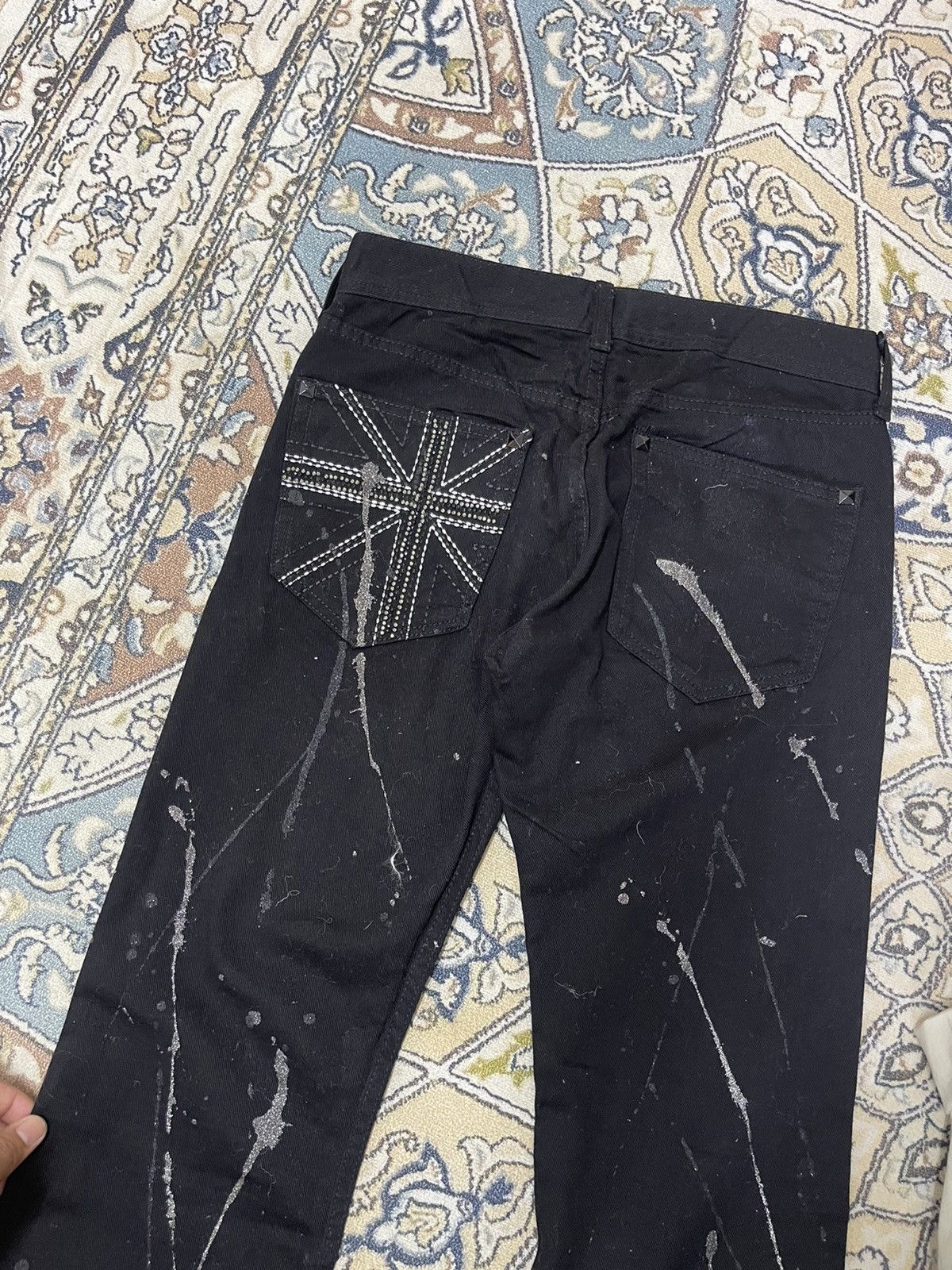 Japanese Brand Nice❗️Sorridere Spalsh Paint Bootcut Jeans Like Amiri Size 30" / US 8 / IT 44 - 13 Thumbnail
