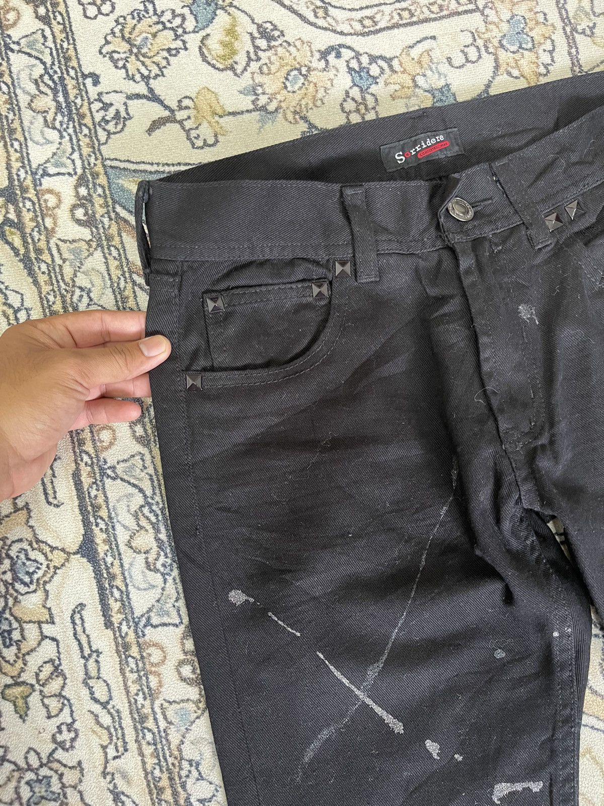 Japanese Brand Nice❗️Sorridere Spalsh Paint Bootcut Jeans Like Amiri Size 30" / US 8 / IT 44 - 7 Thumbnail