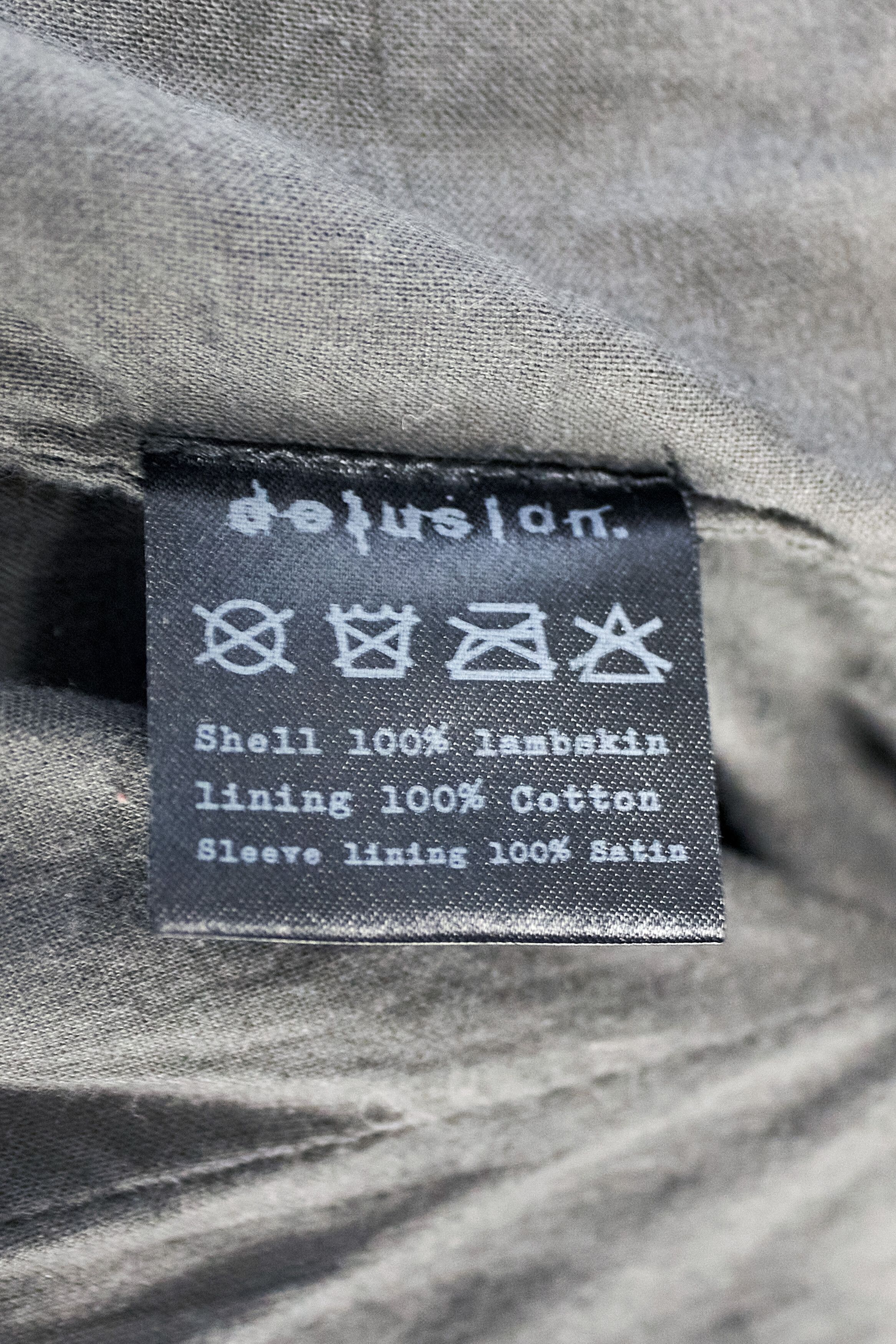 Delusion Delusion futuristic designer men's leather biker jacket Size US XL / EU 56 / 4 - 18 Preview