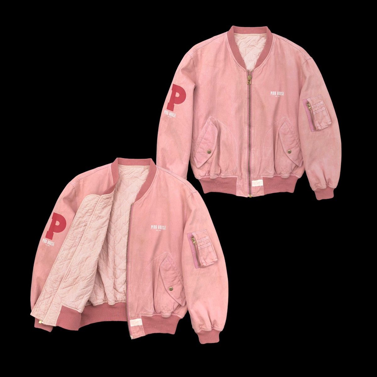 Japanese Brand 🔥Vintage 90s Pink House Shimpa Club Bomber Jacket Size US M / EU 48-50 / 2 - 2 Thumbnail