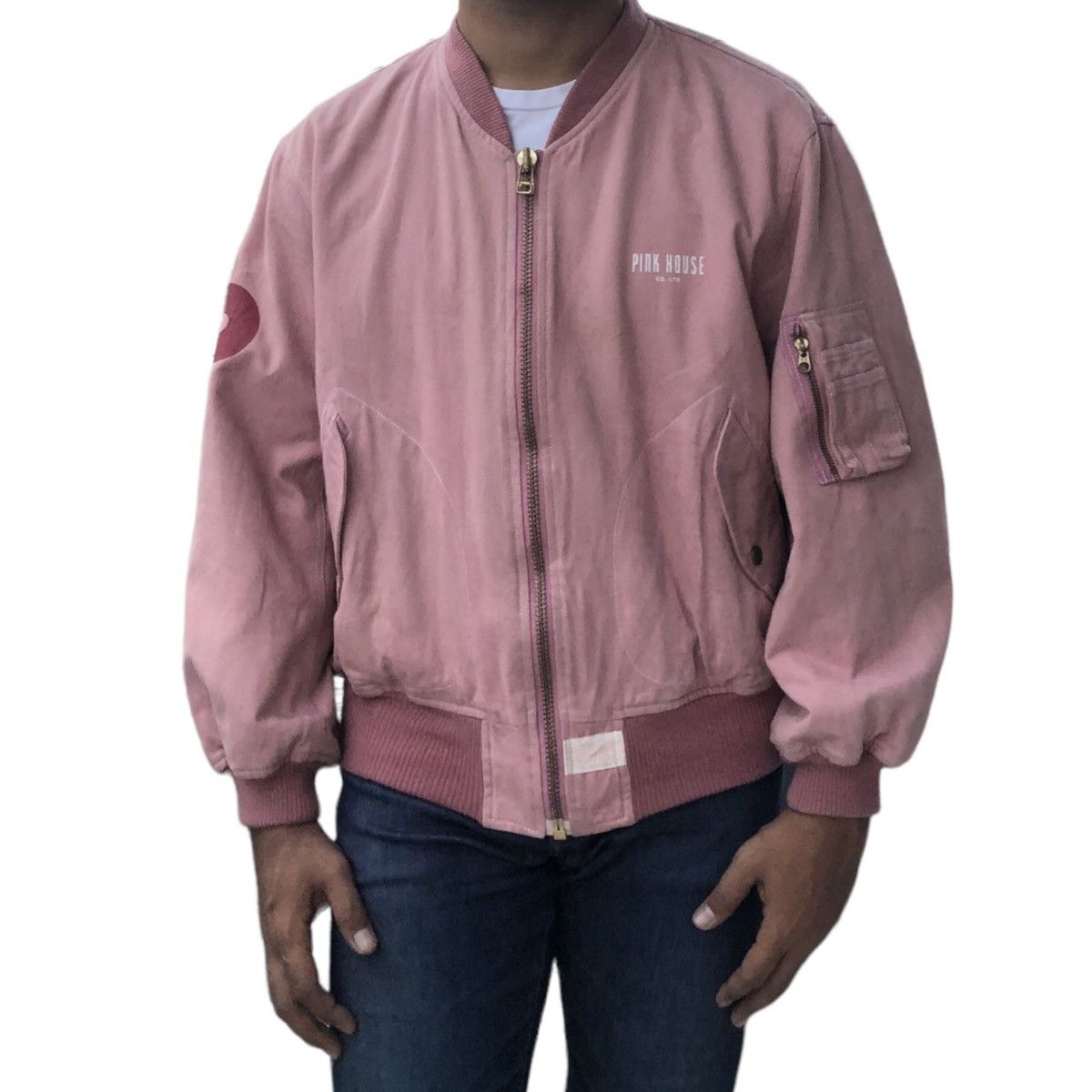 Japanese Brand 🔥Vintage 90s Pink House Shimpa Club Bomber Jacket Size US M / EU 48-50 / 2 - 3 Thumbnail