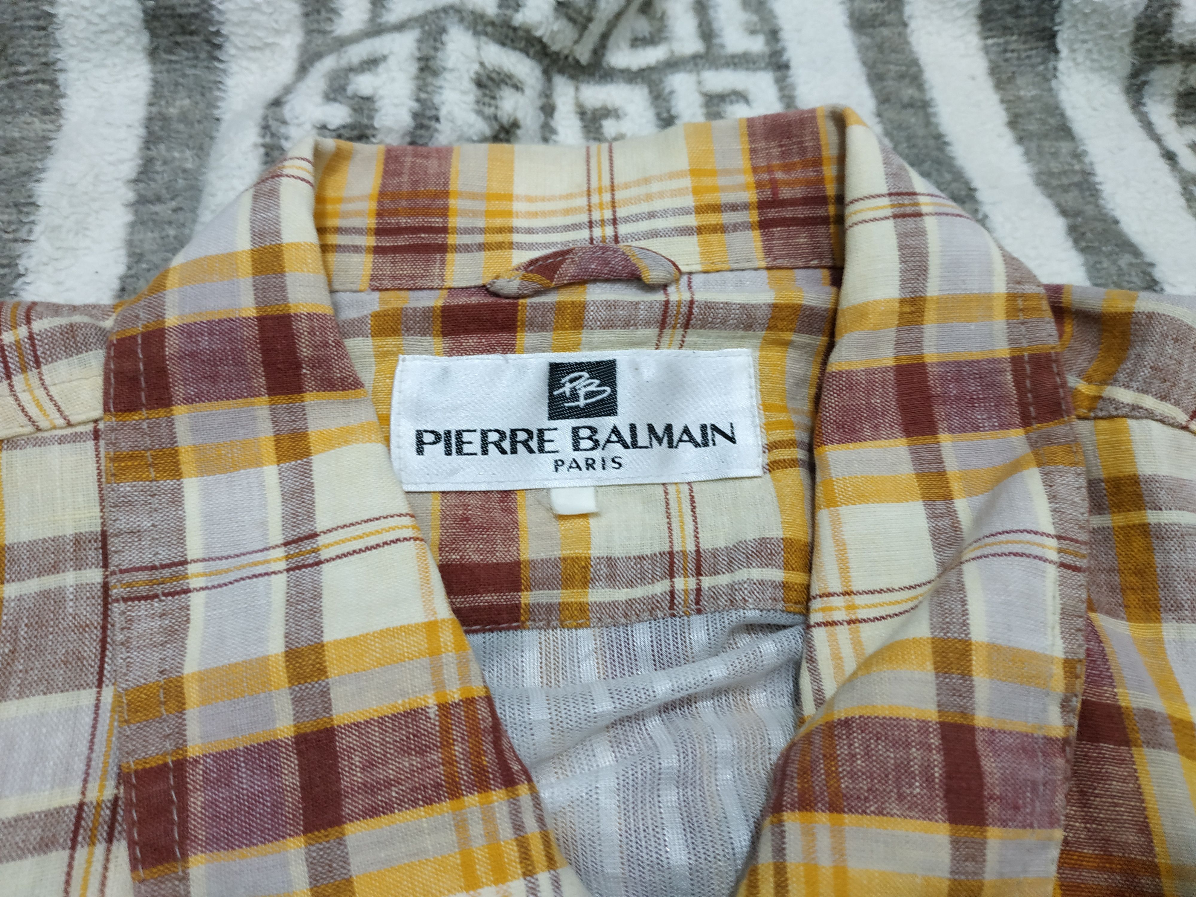 Balmain Vintage Balmain Plaid Jacket Size US M / EU 48-50 / 2 - 5 Thumbnail