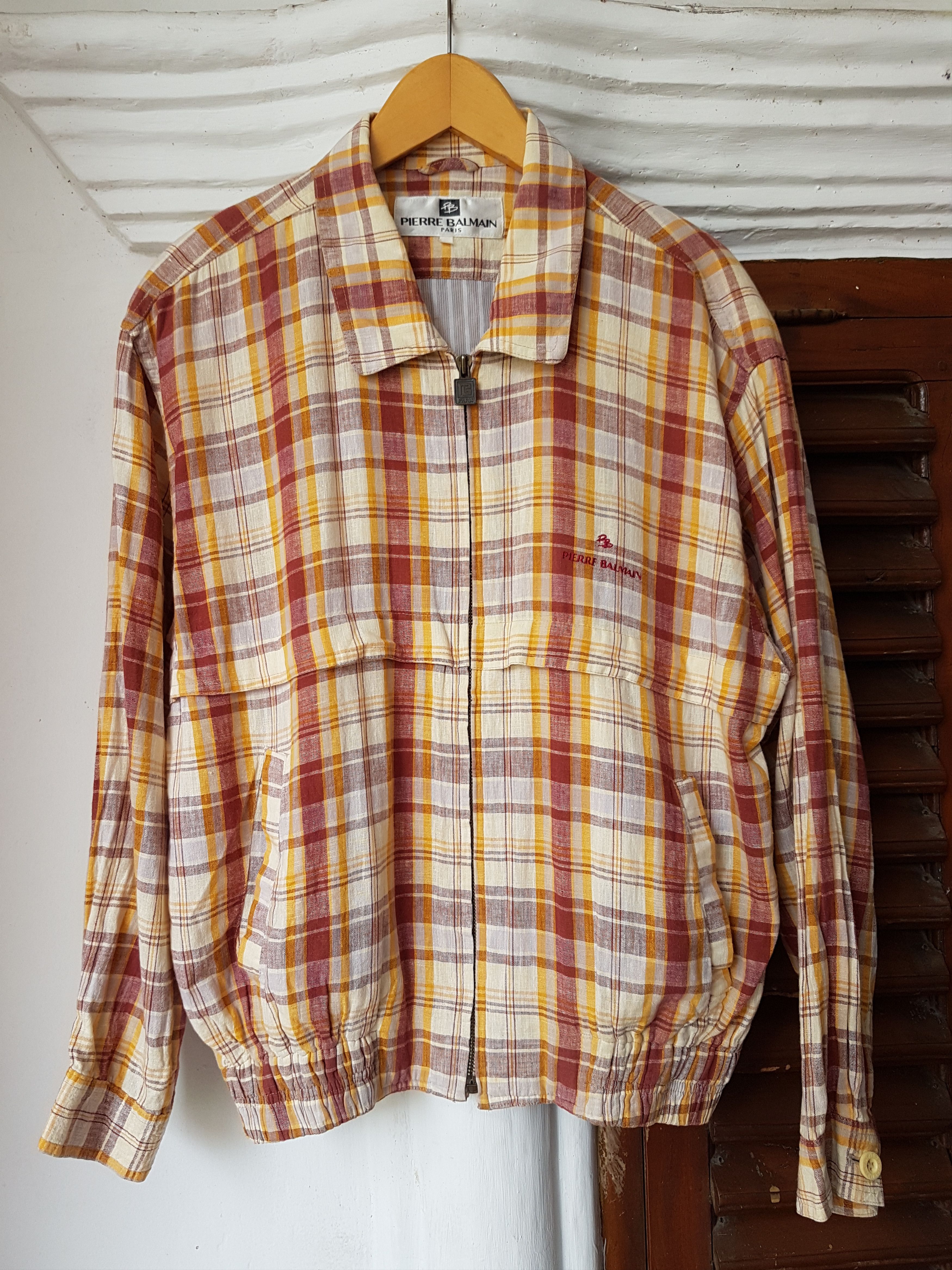 Balmain Vintage Balmain Plaid Jacket Size US M / EU 48-50 / 2 - 1 Thumbnail