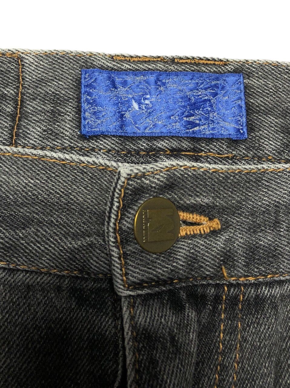 Kansai Yamamoto Vintage Kansai Yamamoto embroidery logo denim pants Size US 34 / EU 50 - 12 Thumbnail