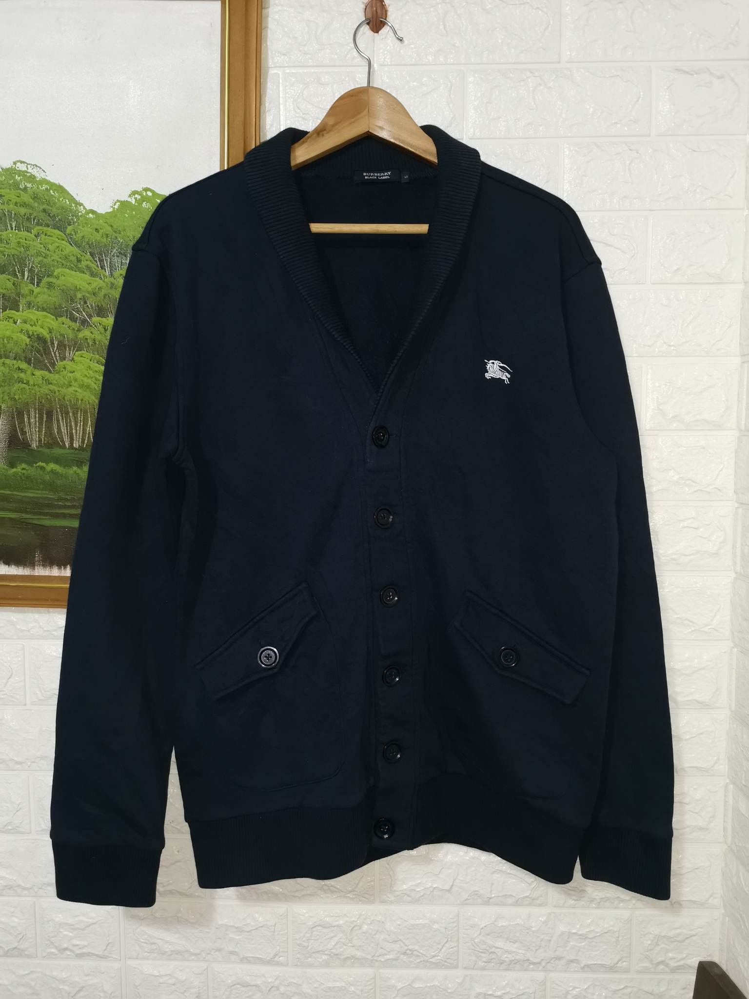 カーディガン BURBERRY BLUE LABEL - BURBERRYBLUE LABEL Vintage Burberry Blue Label Full Zip up Sweater Burberry