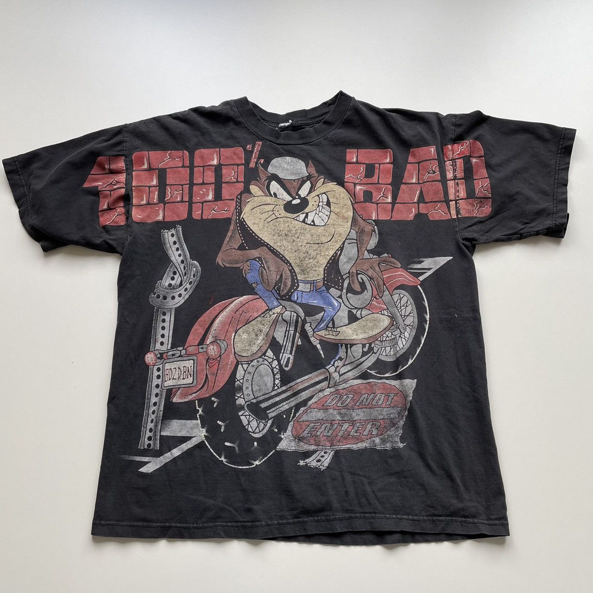 Vintage × Warner Bros Vintage 90s Looney Tunes TAZ AOP Graphic T Shirt XL Rare Size US XL / EU 56 / 4 - 1 Thumbnail