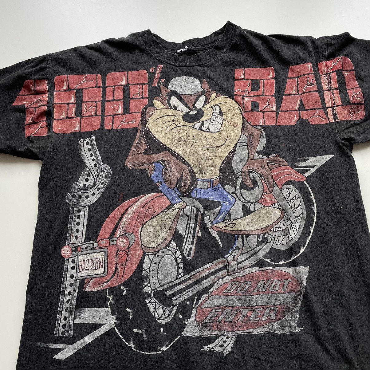 Vintage × Warner Bros Vintage 90s Looney Tunes TAZ AOP Graphic T Shirt XL Rare Size US XL / EU 56 / 4 - 2 Thumbnail