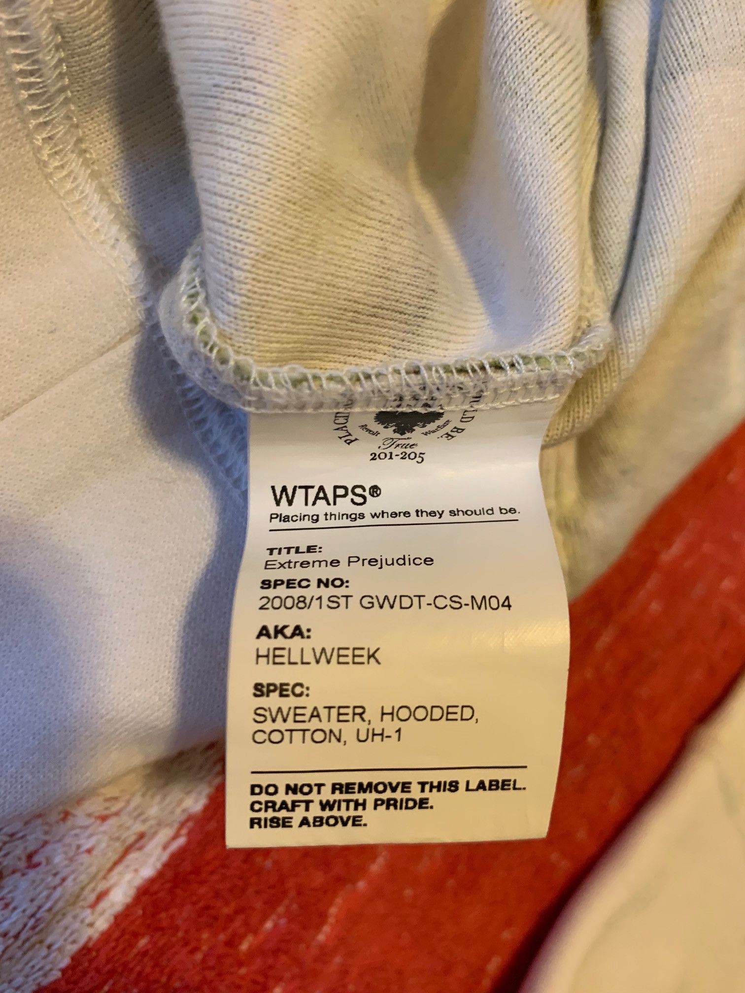 Wtaps Extreme Prejudice Hellweek Hoodie Sweater 2008 Size US M / EU 48-50 / 2 - 8 Thumbnail