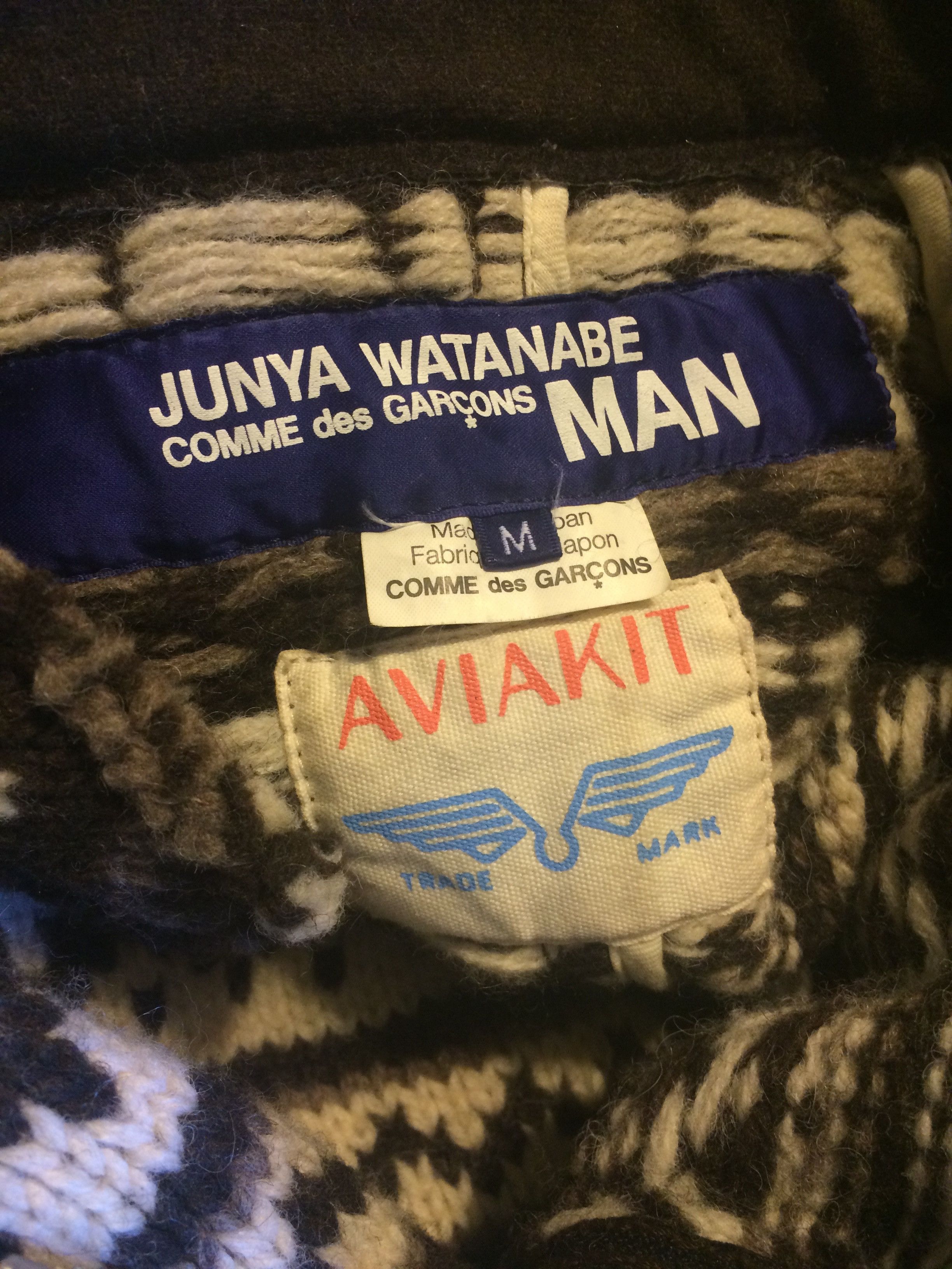 Junya Watanabe Vintage Junya Lewis Avia Kit Knit Jacket Comme des Garcons Size US M / EU 48-50 / 2 - 8 Thumbnail