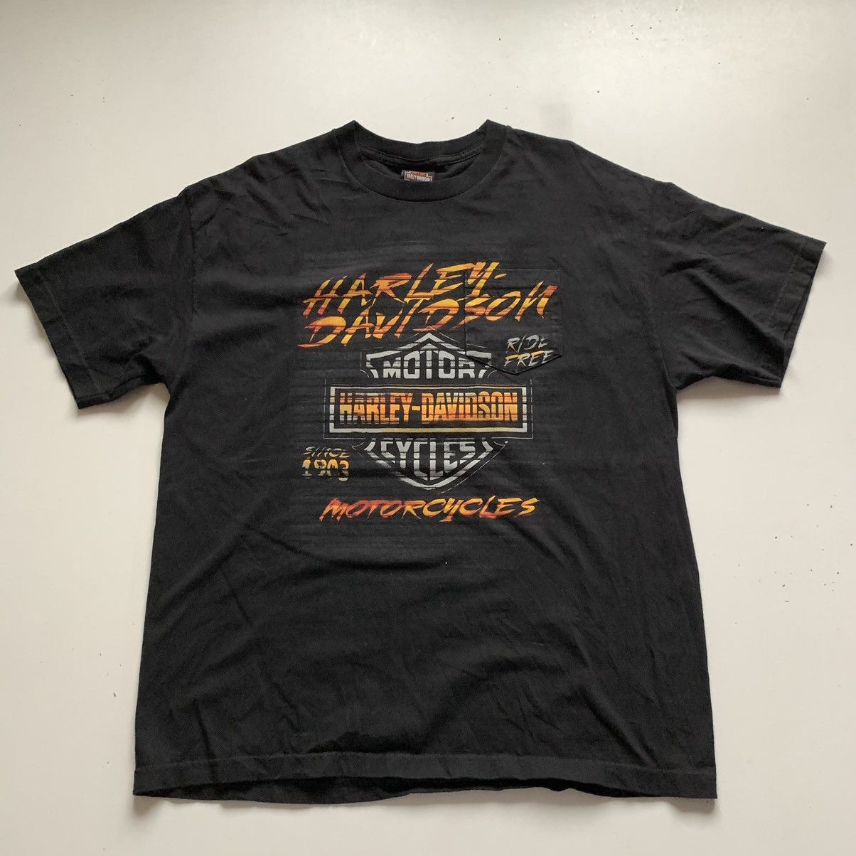 Harley Davidson × Vintage Vintage 2000s Harley Davidson Iowa Biker Graphic T Shirt XL Size US XL / EU 56 / 4 - 4 Thumbnail