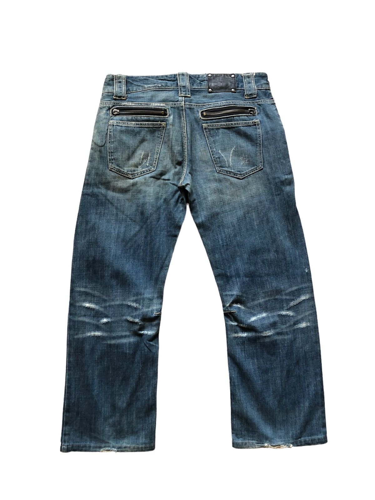 semanticdesign 2000s Semanticdesign Baggy Distressed Trashed Jeans Size US 34 / EU 50 - 6 Thumbnail