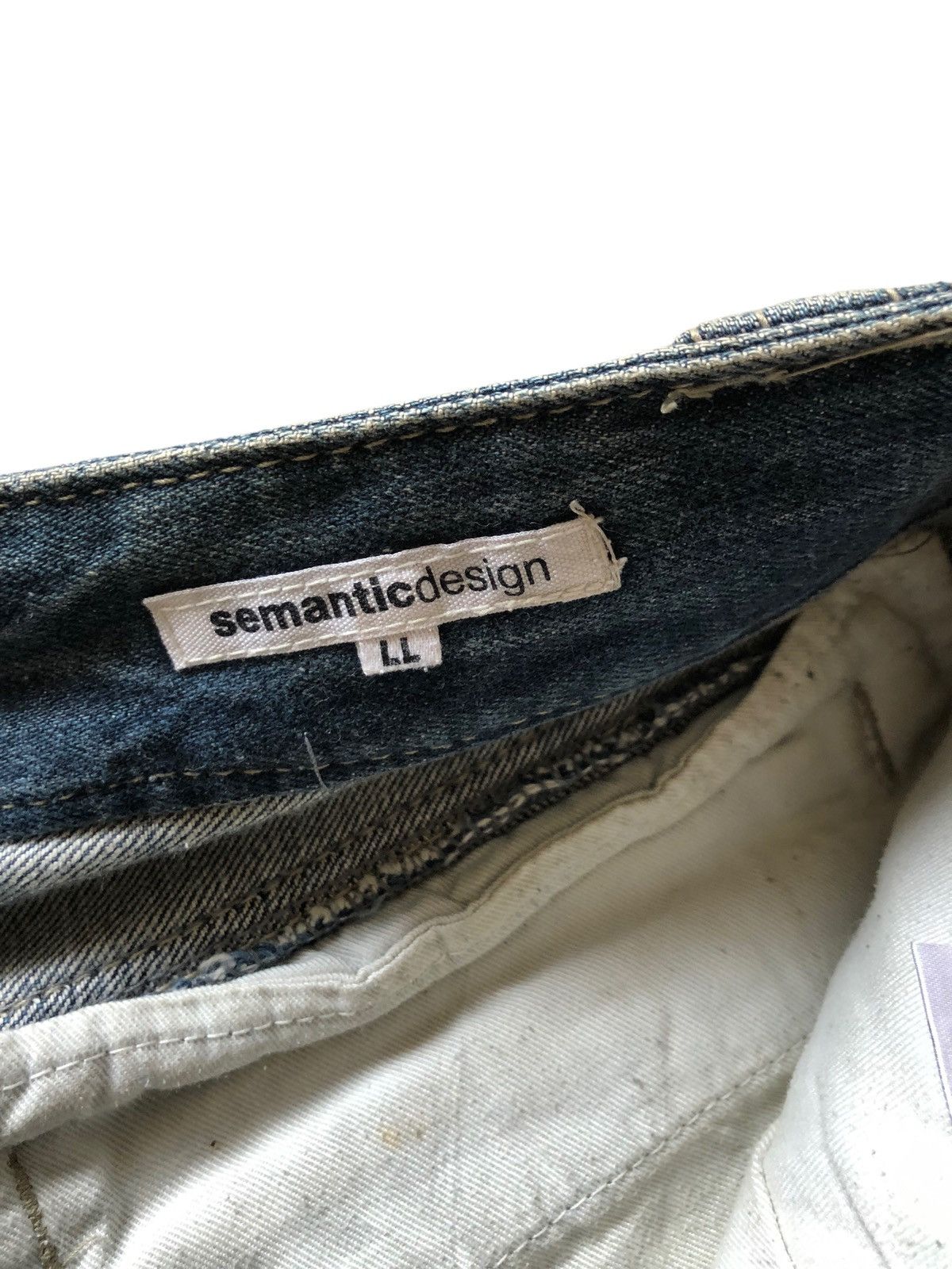 semanticdesign 2000s Semanticdesign Baggy Distressed Trashed Jeans Size US 34 / EU 50 - 13 Thumbnail