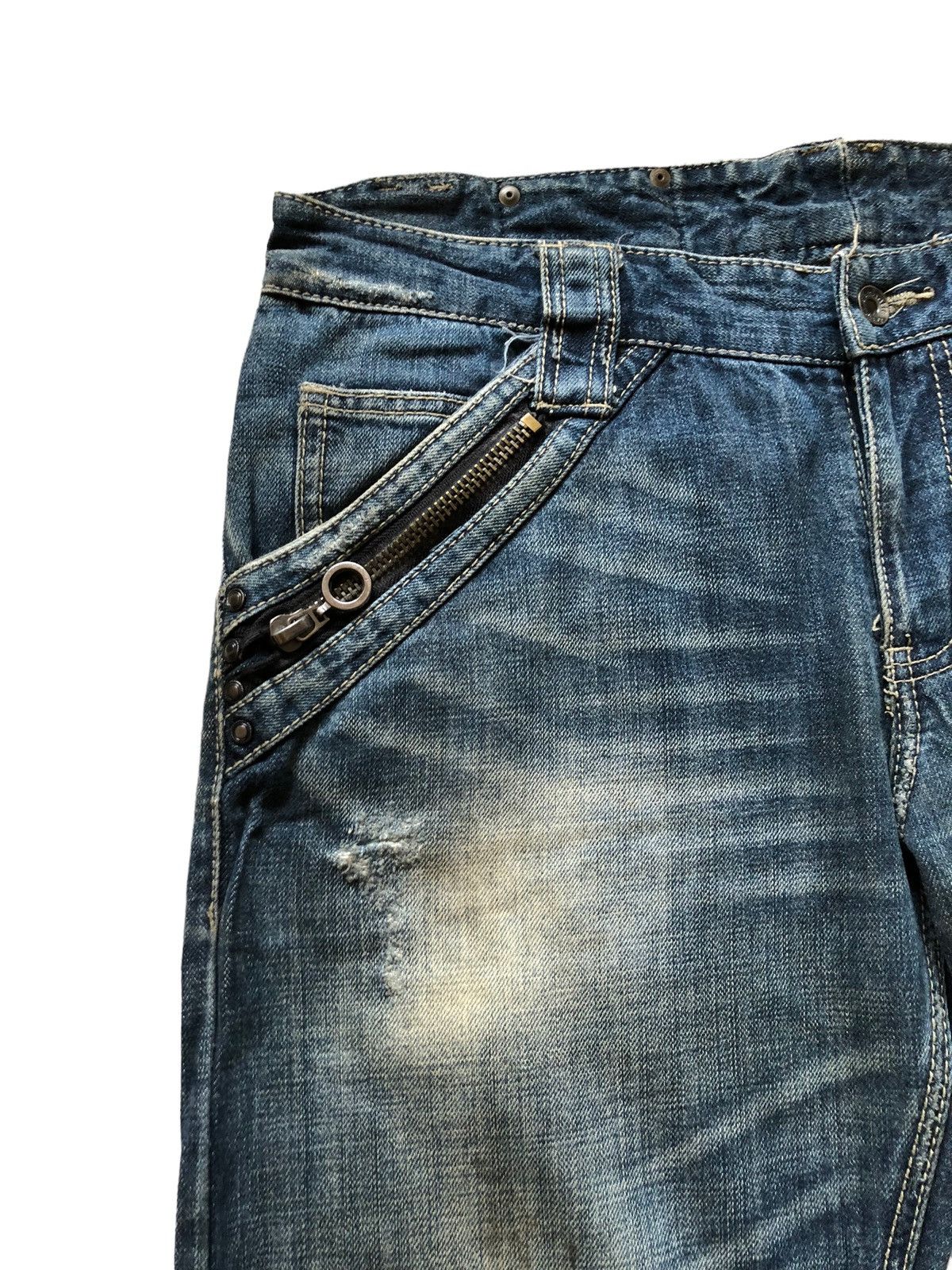 semanticdesign 2000s Semanticdesign Baggy Distressed Trashed Jeans Size US 34 / EU 50 - 4 Thumbnail