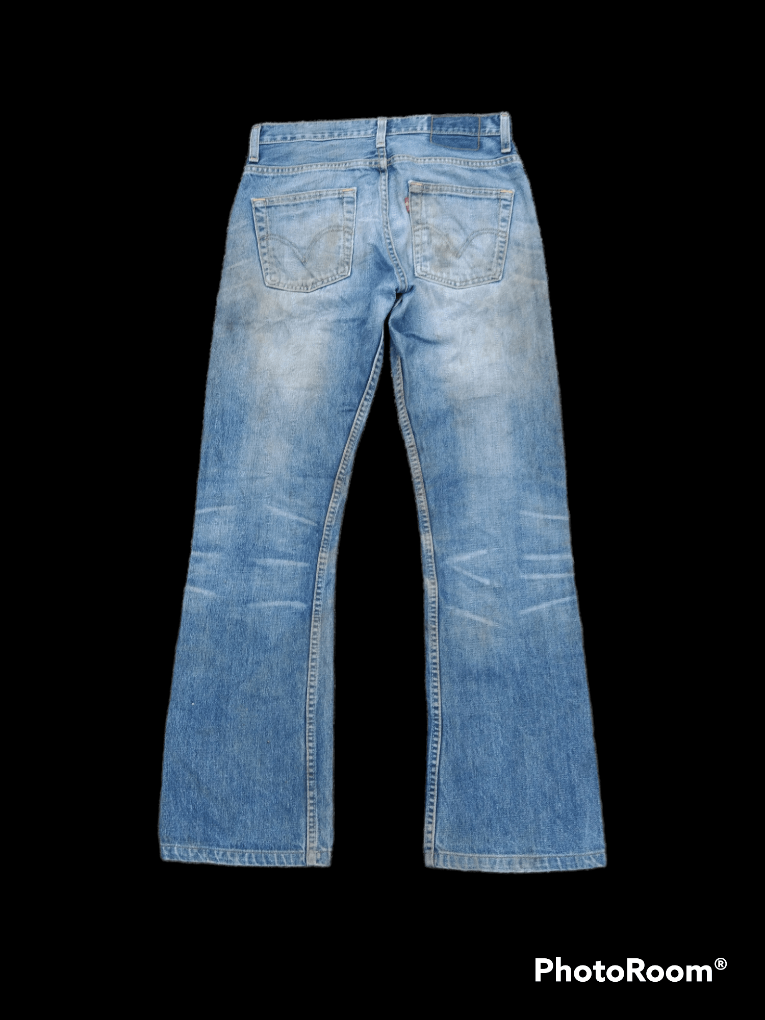 Levi's × Vintage LEVIS 507 BELL BOTTOM ,BOOCUT,FLARE DISTRESSED LEVIS VINTAGE Size US 30 / EU 46 - 2 Thumbnail