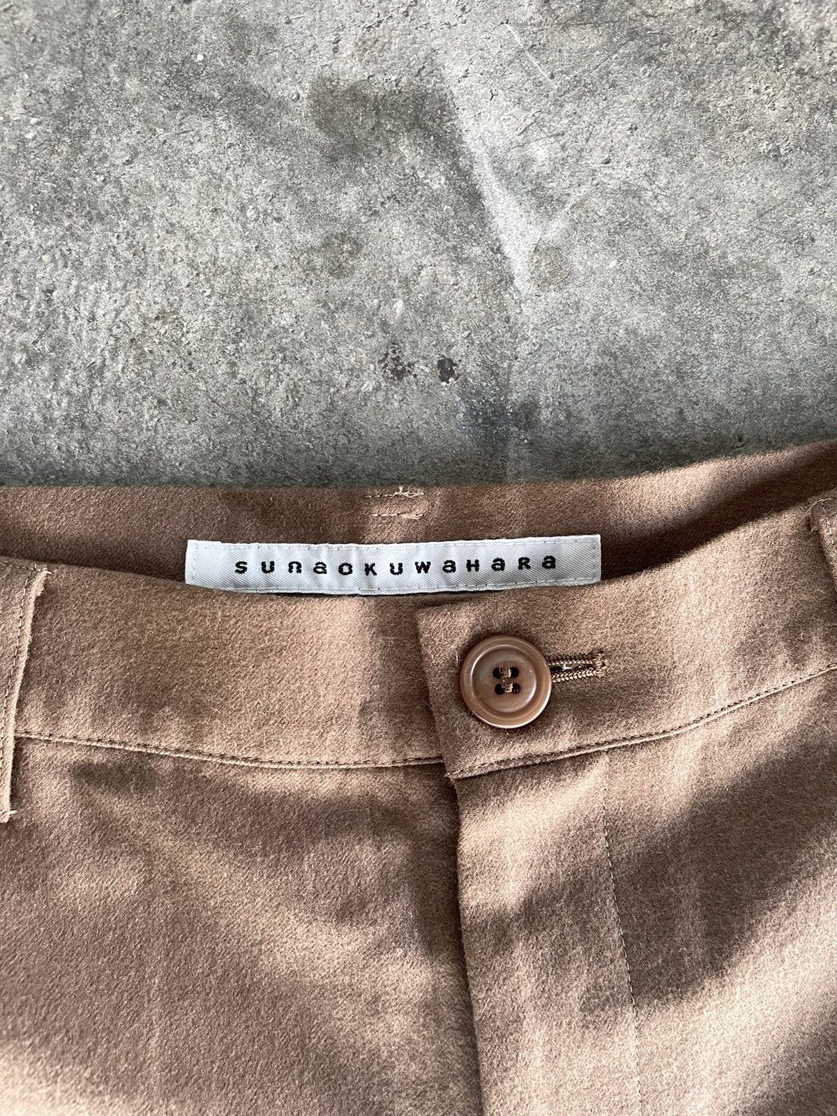Issey Miyake × Japanese Brand × Vintage Sunaokuwahara by Issey Miyake wool Pant Very rare Size US 32 / EU 48 - 2 Thumbnail