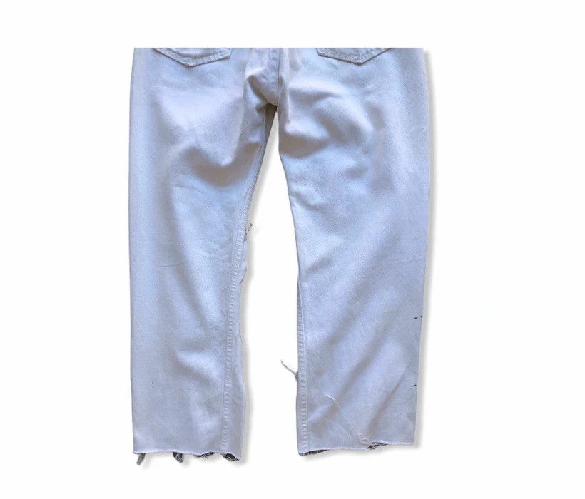 Levi's Vintage Levi’s 501xxx Distressed White Denim Pant Size US 31 - 8 Thumbnail