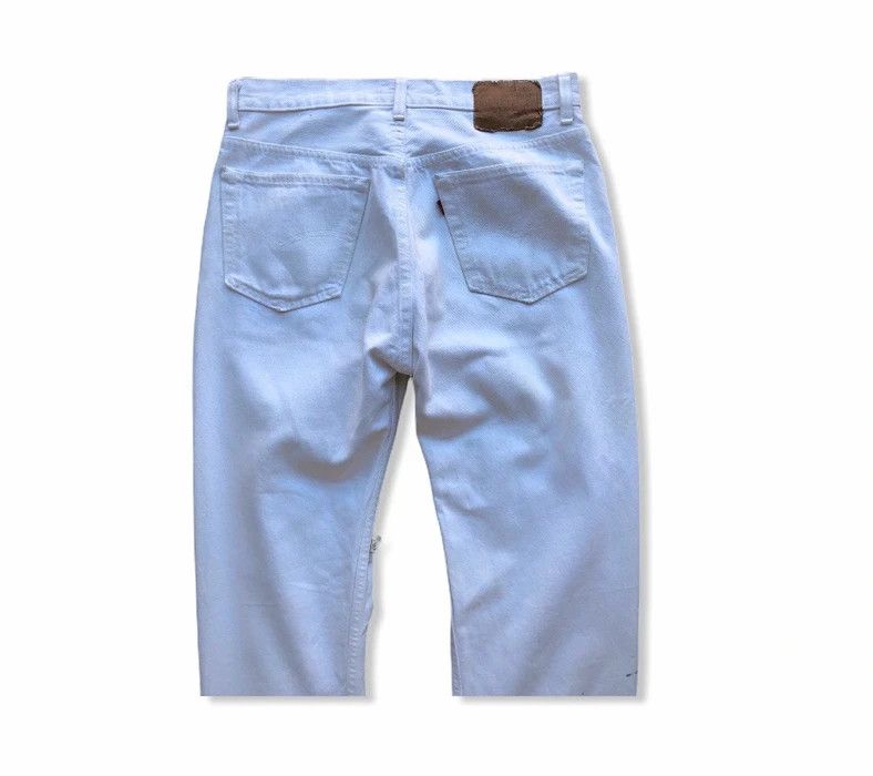 Levi's Vintage Levi’s 501xxx Distressed White Denim Pant Size US 31 - 7 Thumbnail