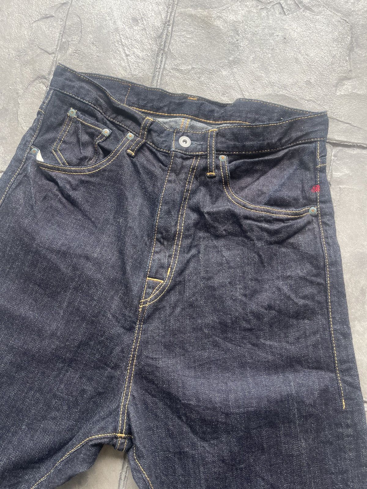 Spellbound JAPAN MADE Domingo B High Rise Leather Patch Denim Size US 31 - 5 Thumbnail