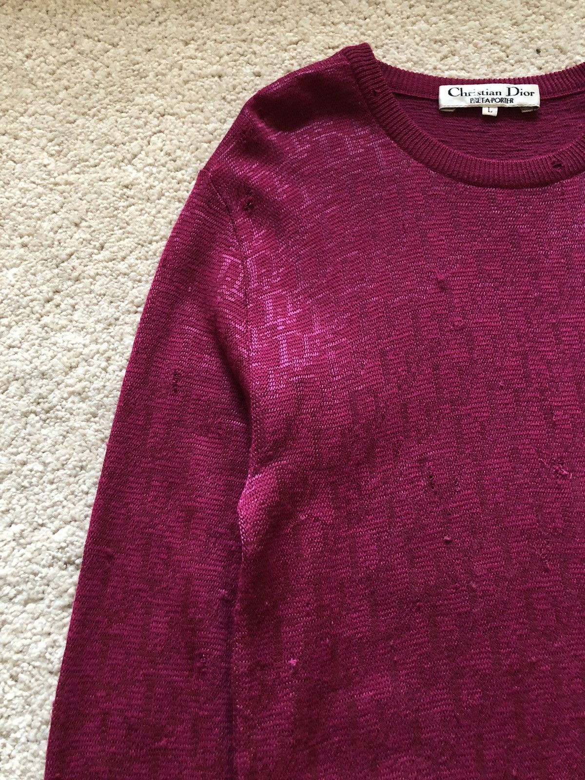 Dior 1990s Christian Dior distressed Knit Size S / US 4 / IT 40 - 4 Thumbnail