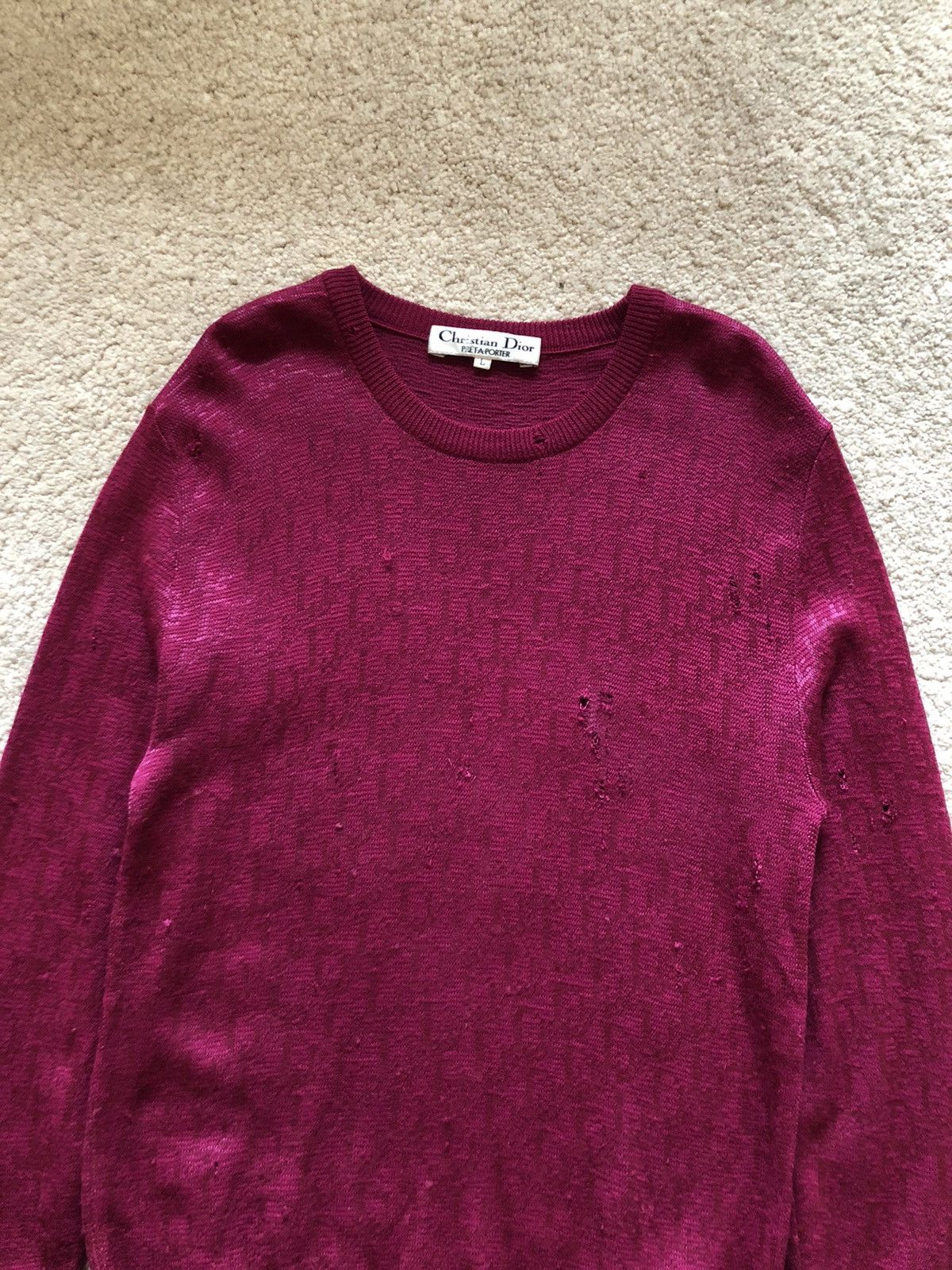 Dior 1990s Christian Dior distressed Knit Size S / US 4 / IT 40 - 7 Thumbnail