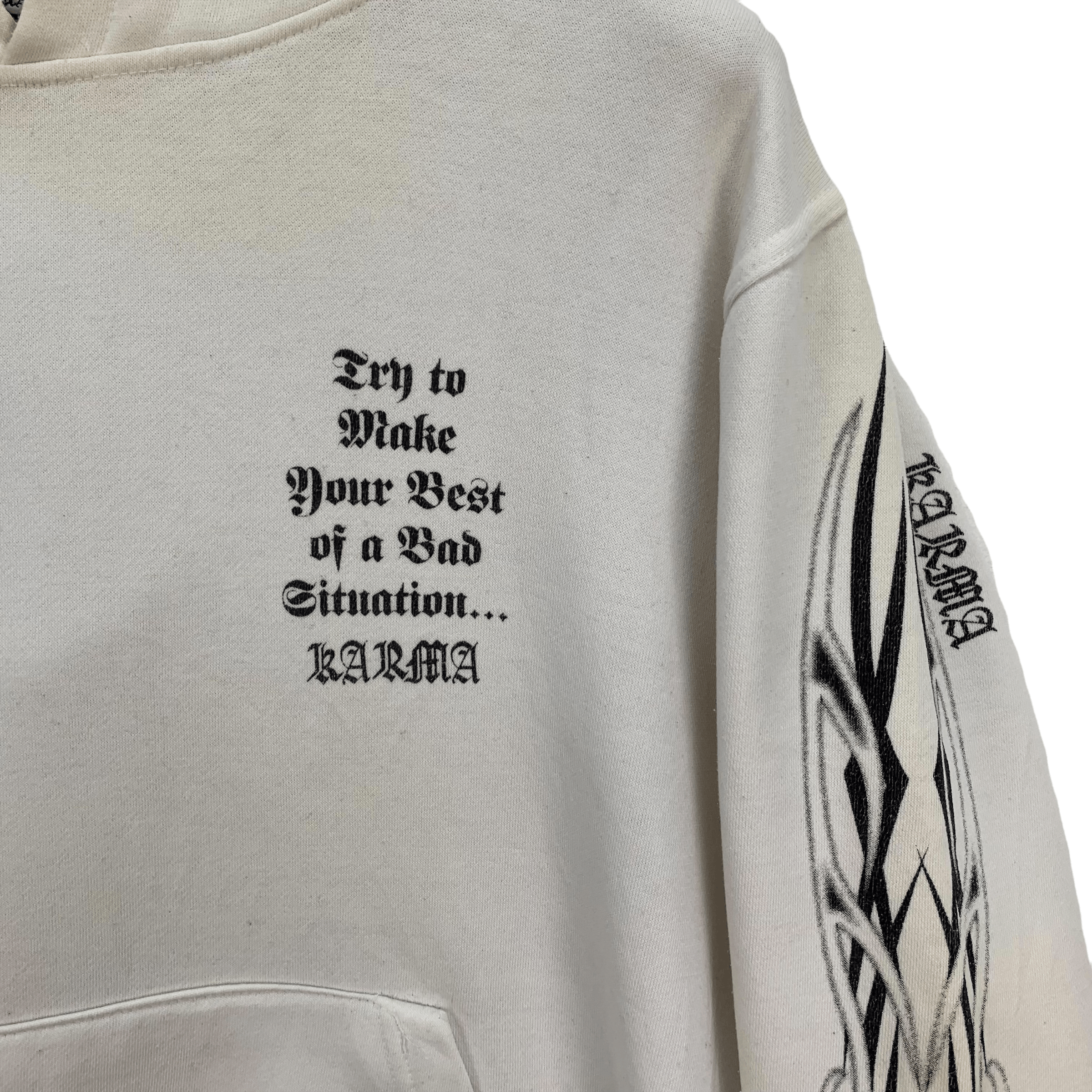 Japanese Brand Rare Karma Graphic Printed Pullover Hoodies #3841-133 Size US M / EU 48-50 / 2 - 9 Thumbnail
