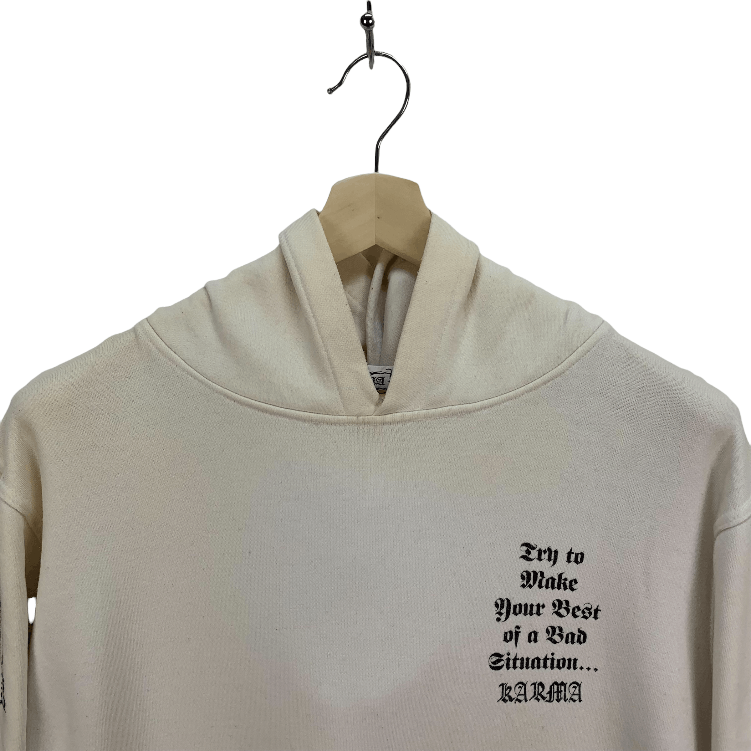 Japanese Brand Rare Karma Graphic Printed Pullover Hoodies #3841-133 Size US M / EU 48-50 / 2 - 8 Thumbnail