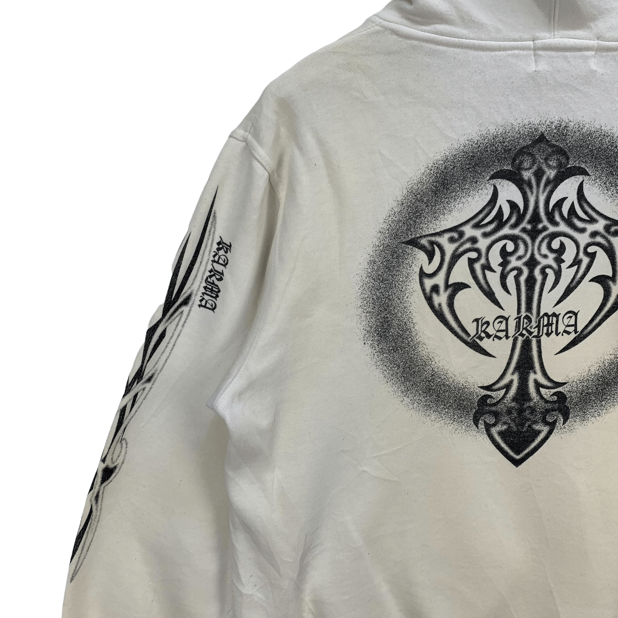 Japanese Brand Rare Karma Graphic Printed Pullover Hoodies #3841-133 Size US M / EU 48-50 / 2 - 5 Thumbnail