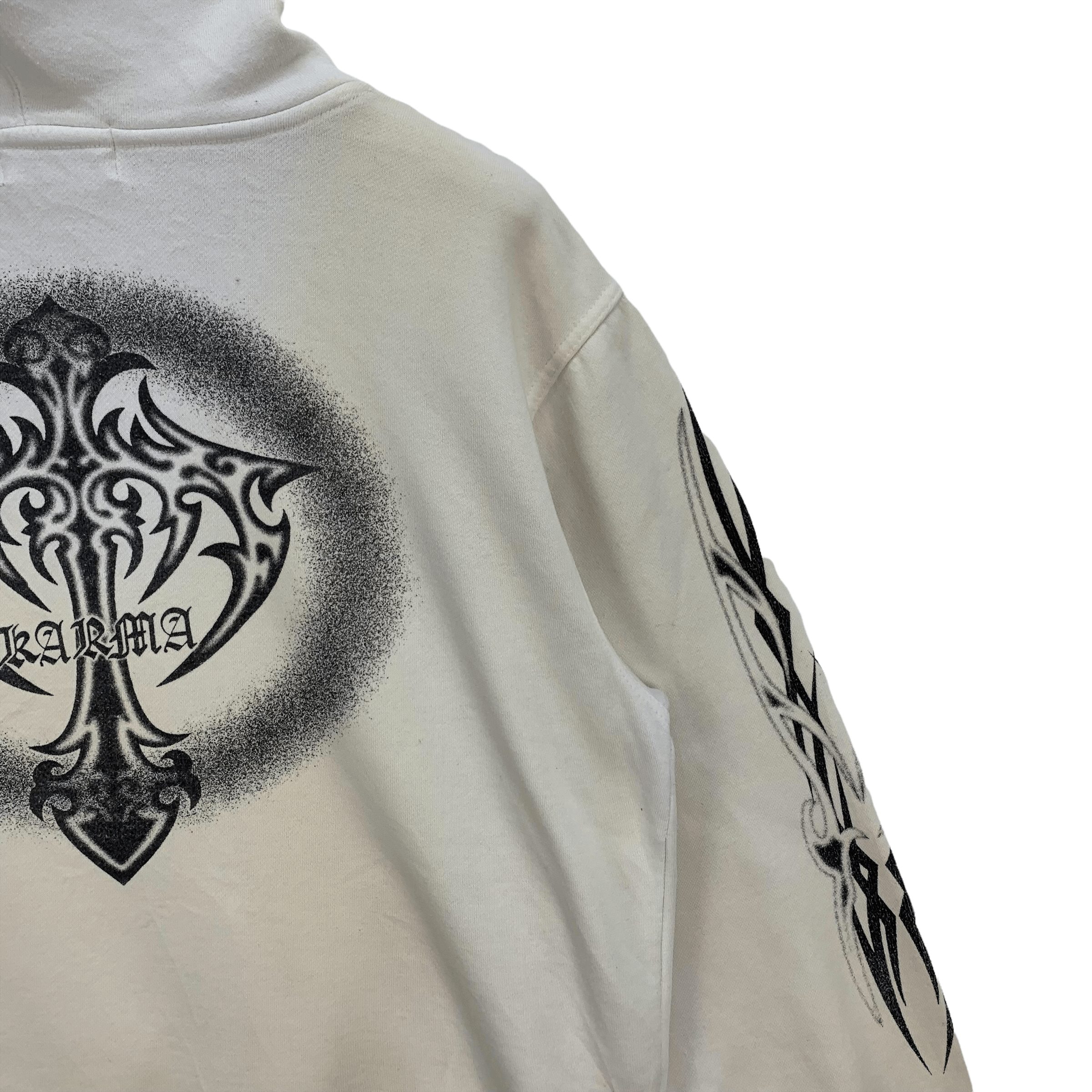 Japanese Brand Rare Karma Graphic Printed Pullover Hoodies #3841-133 Size US M / EU 48-50 / 2 - 4 Thumbnail