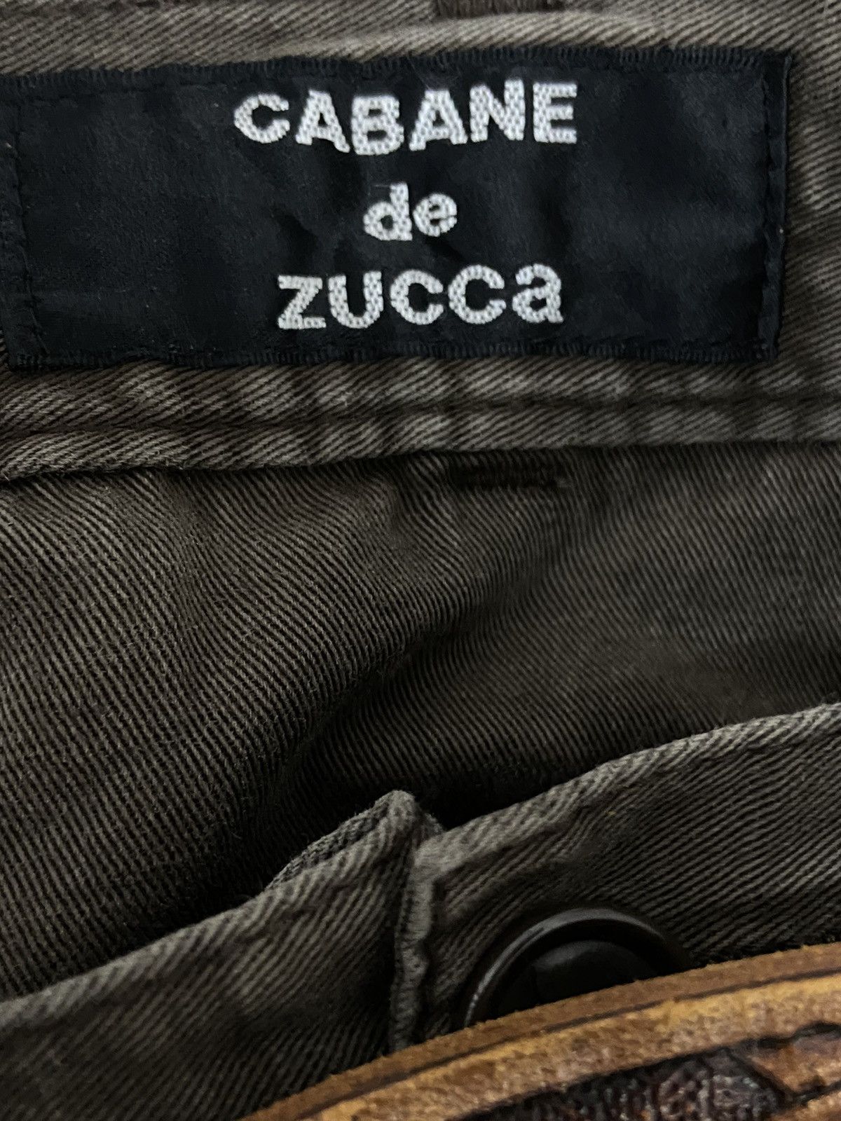 CABANE de ZUCCa × Issey Miyake Zucca Issey Miyake Zipper Back Pants Emboss Leather Belt Size US 32 / EU 48 - 10 Thumbnail