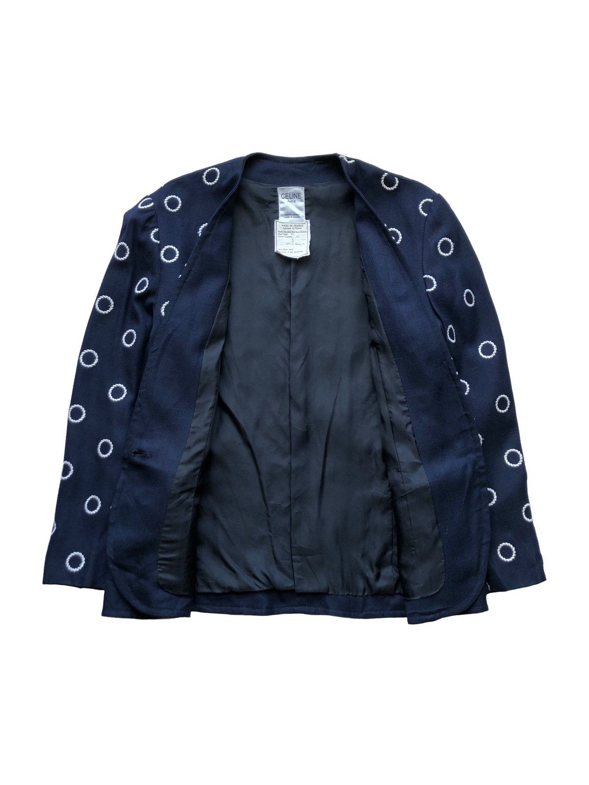 Celine 1990s Celine No Blesse One Button Blazer Size M / US 6-8 / IT 42-44 - 3 Thumbnail