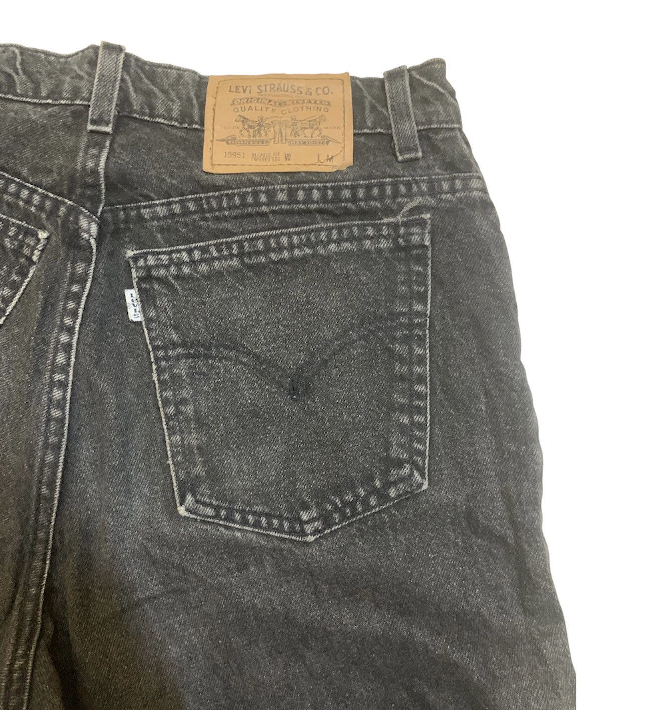Levi's VINTAGE 90’s LEVI’S 15951 WHITE TAB BAGGY Denim Size US 30 / EU 46 - 10 Thumbnail