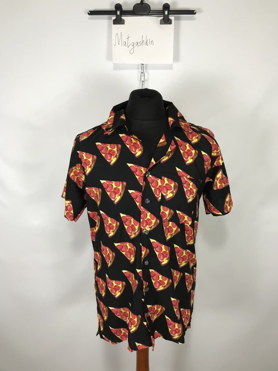 Other Crazy shirt pizza design short sleeve size m Size US M / EU 48-50 / 2 - 1 Thumbnail